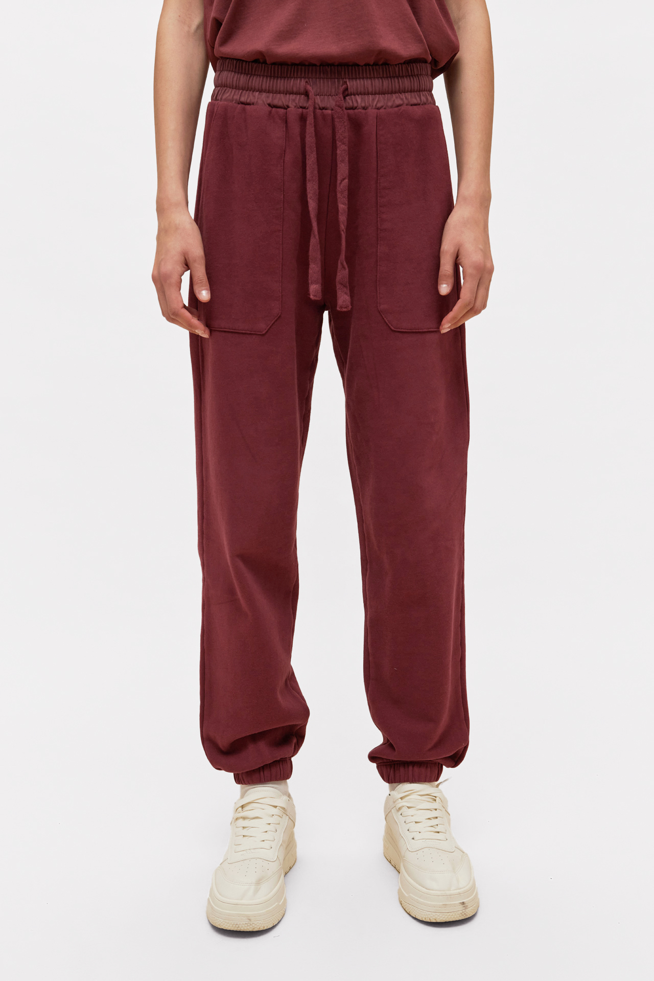 Contrast Detail Sweatpants