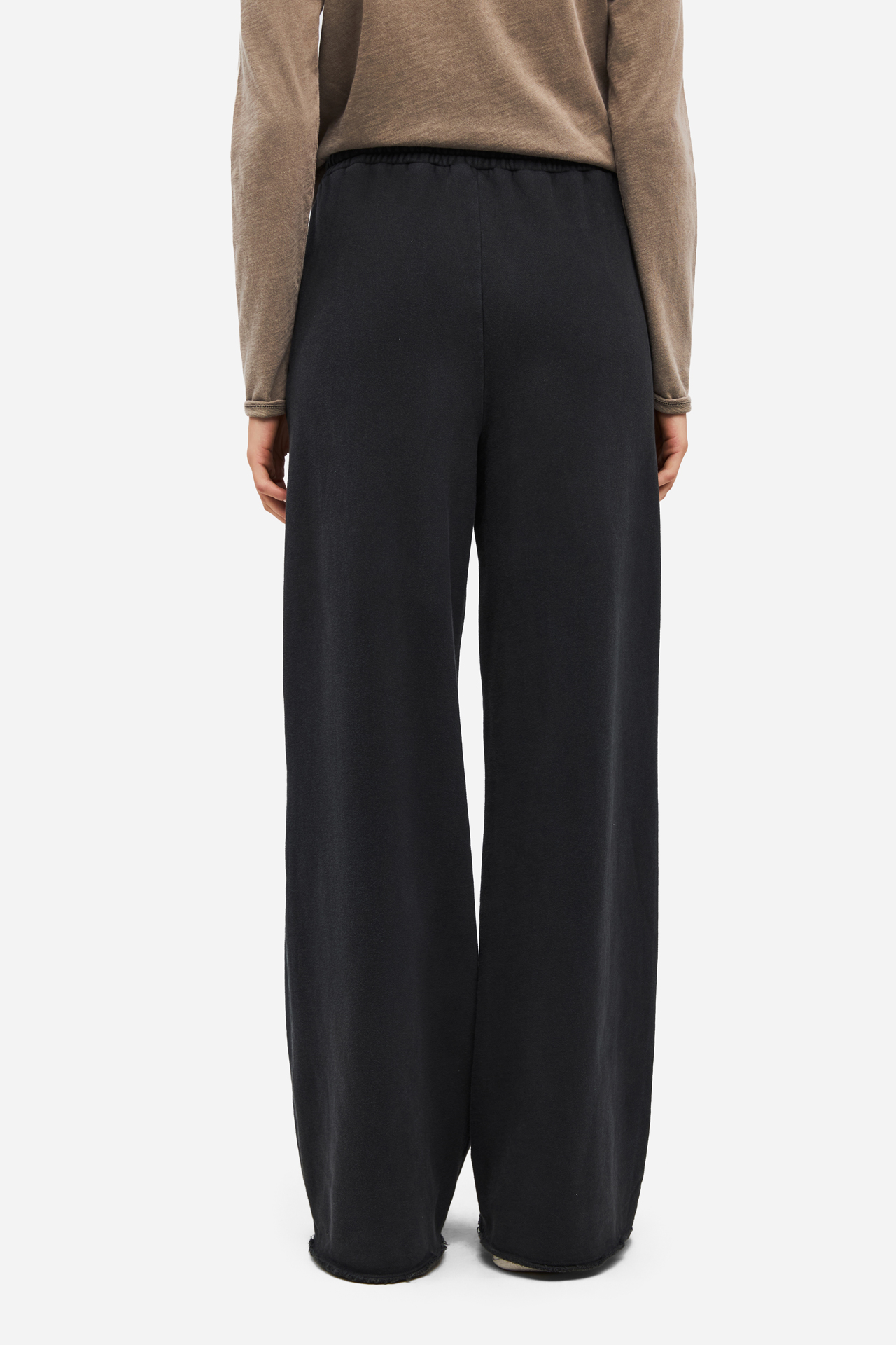 WIDELEG SWEATPANTS WITH RAW EDGES