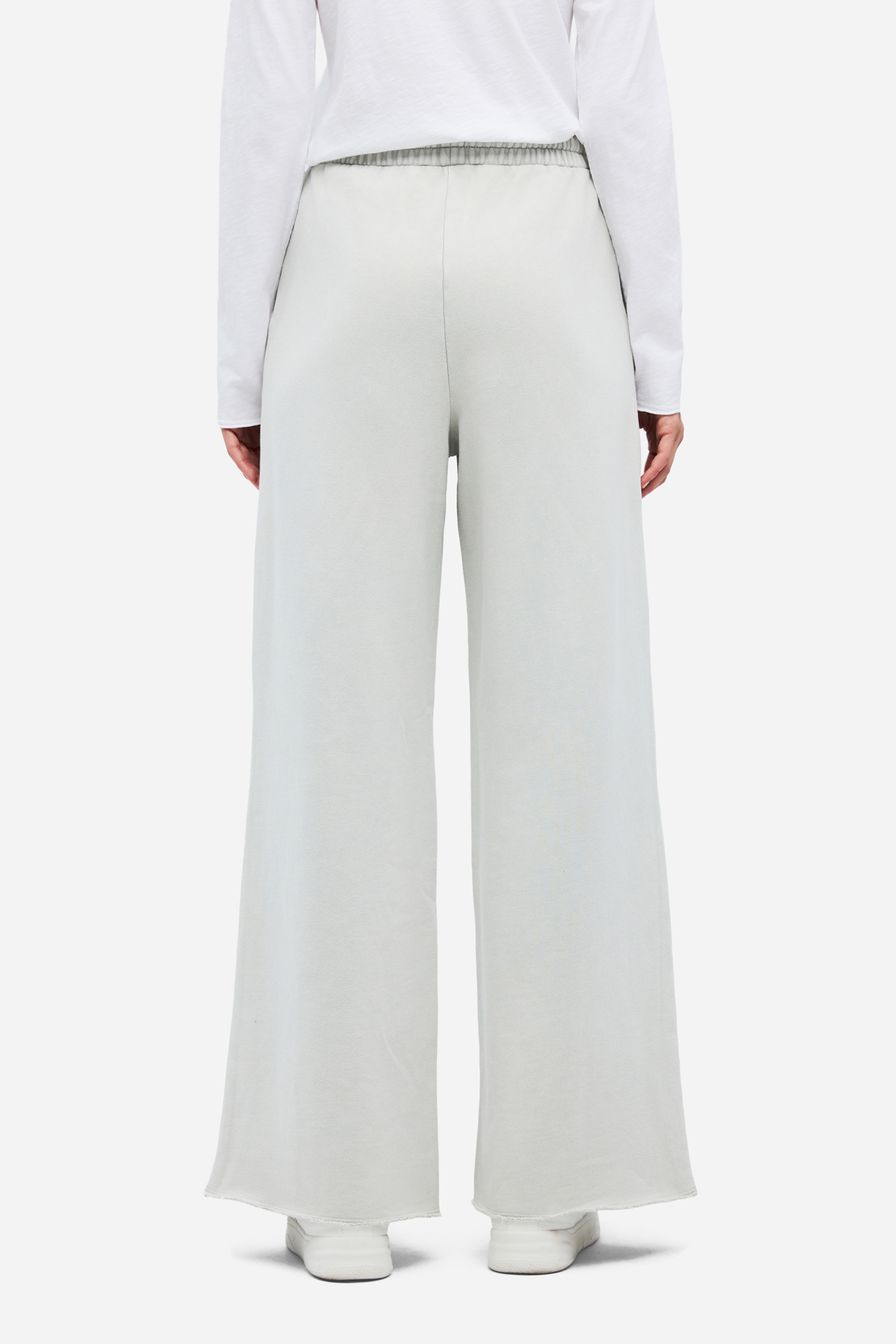 WIDELEG SWEATPANTS WITH RAW EDGES