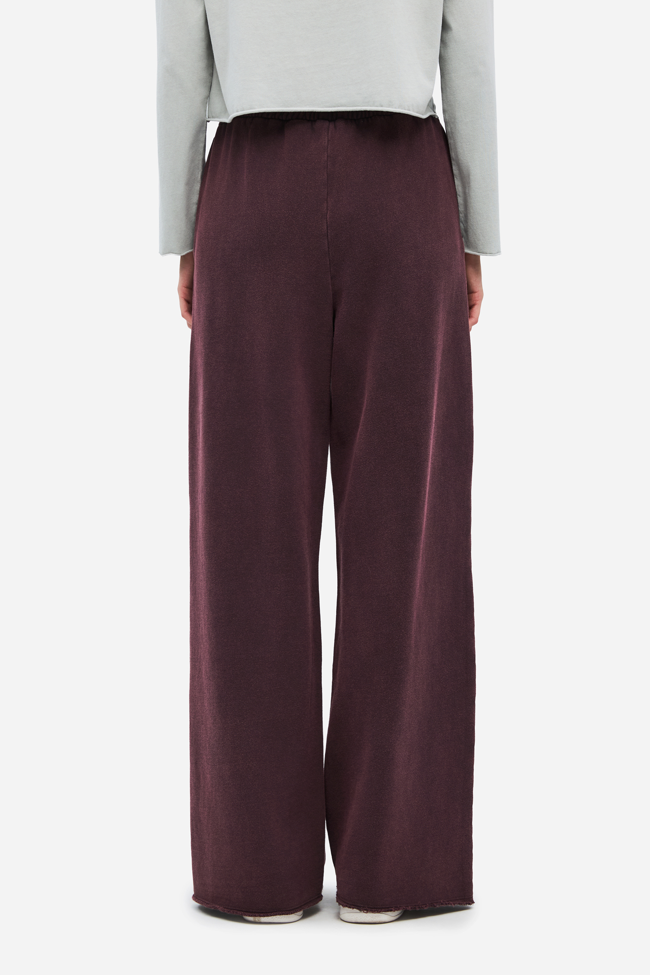 WIDELEG SWEATPANTS WITH RAW EDGES