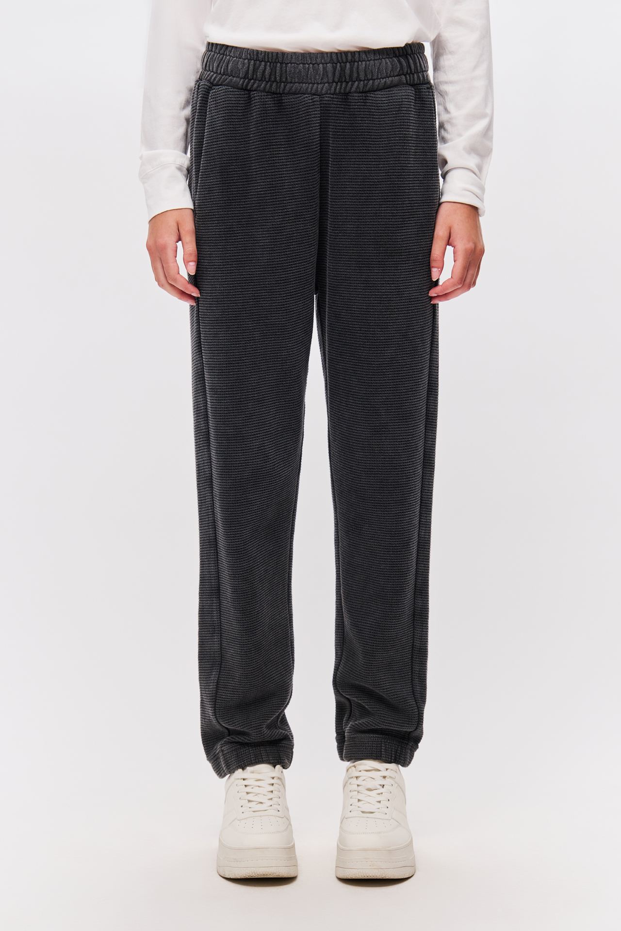 WAFFLE CUFFED SWEATPANTS
