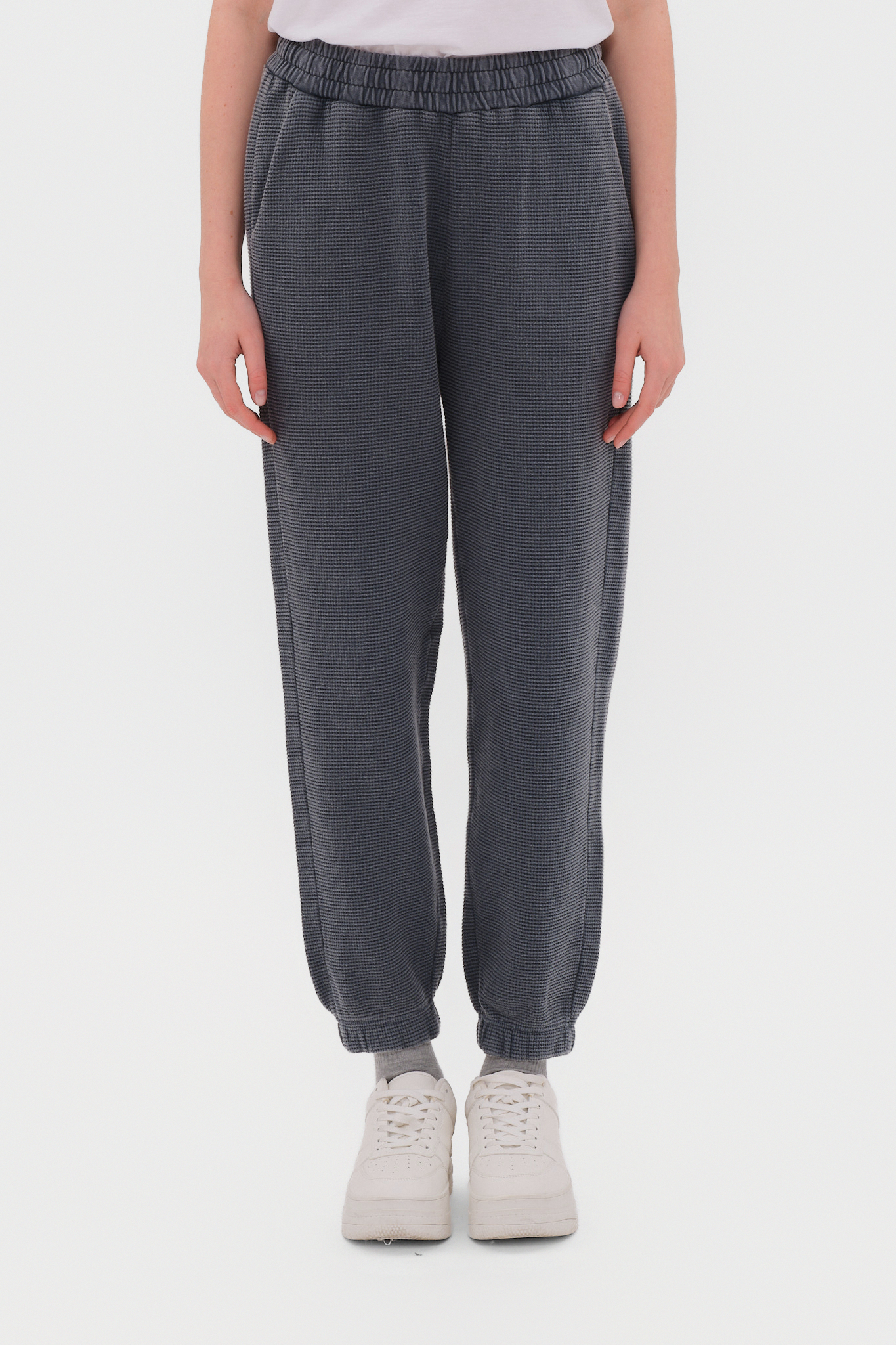 WAFFLE CUFFED SWEATPANTS