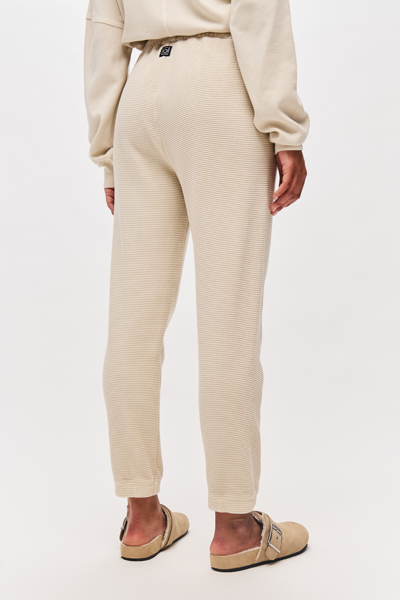 WAFFLE CUFFED SWEATPANTS