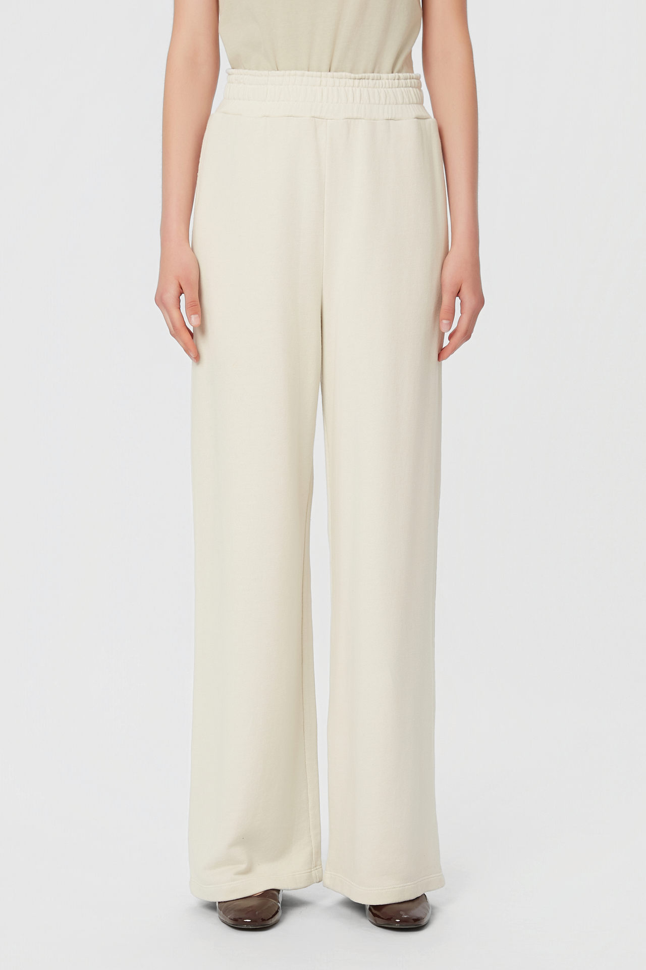 HIGH WAIST STRAIGHT LEG SWEATPANTS