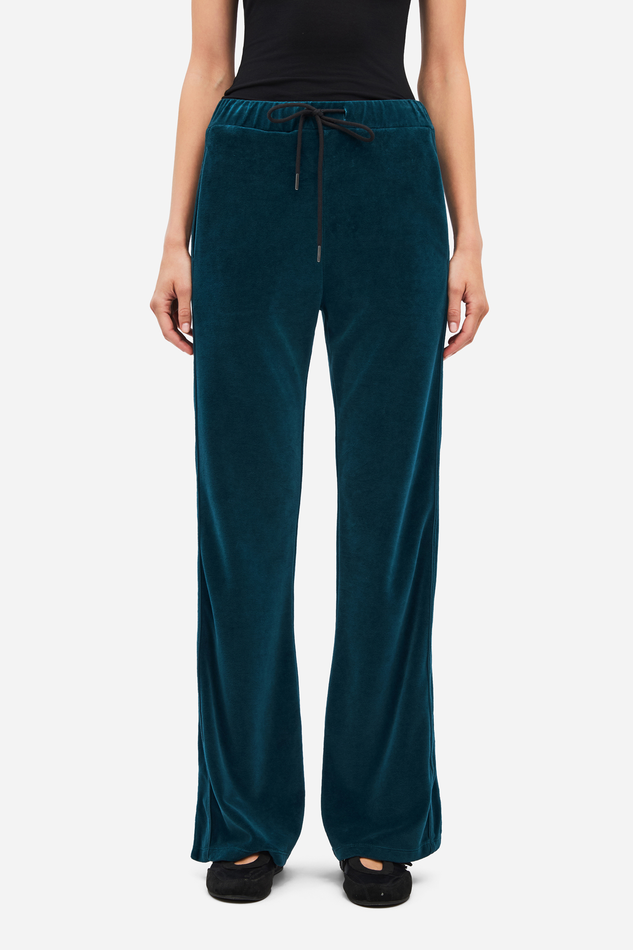 VELVET FLARED SWEATPANTS