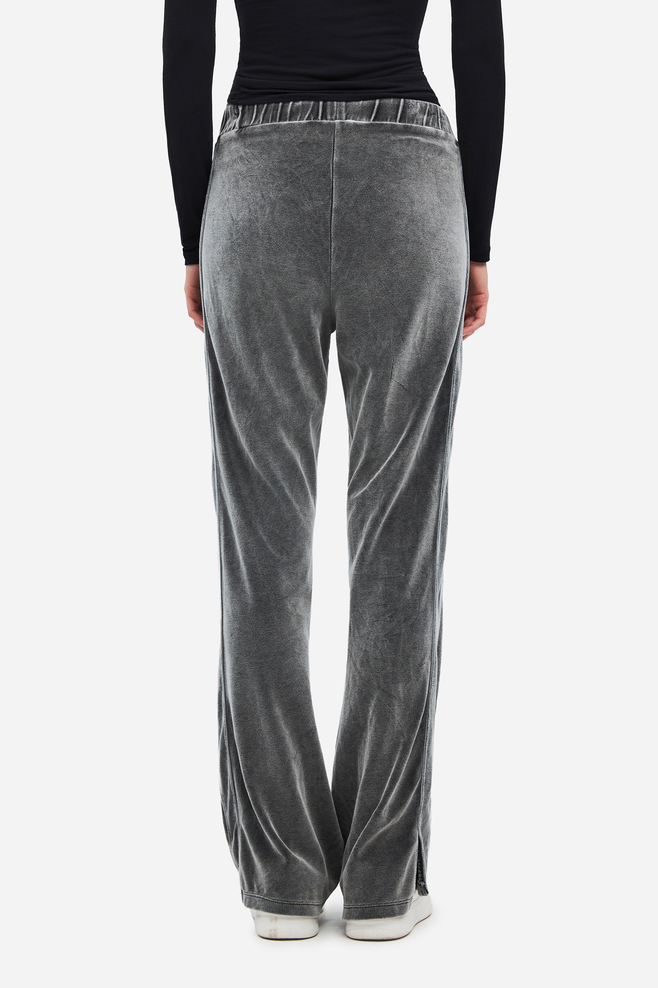 VELVET FLARED SWEATPANTS