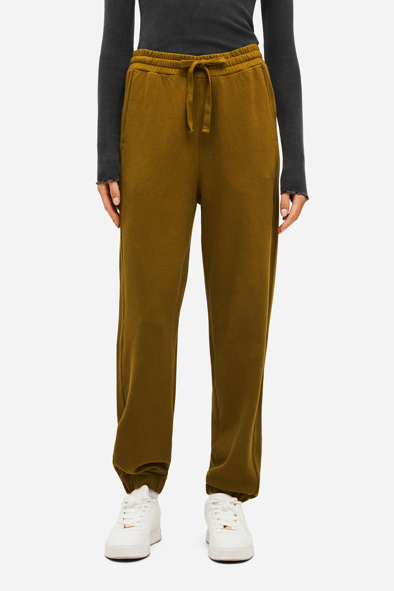 PIQUET FLEECE SWEATPANTS