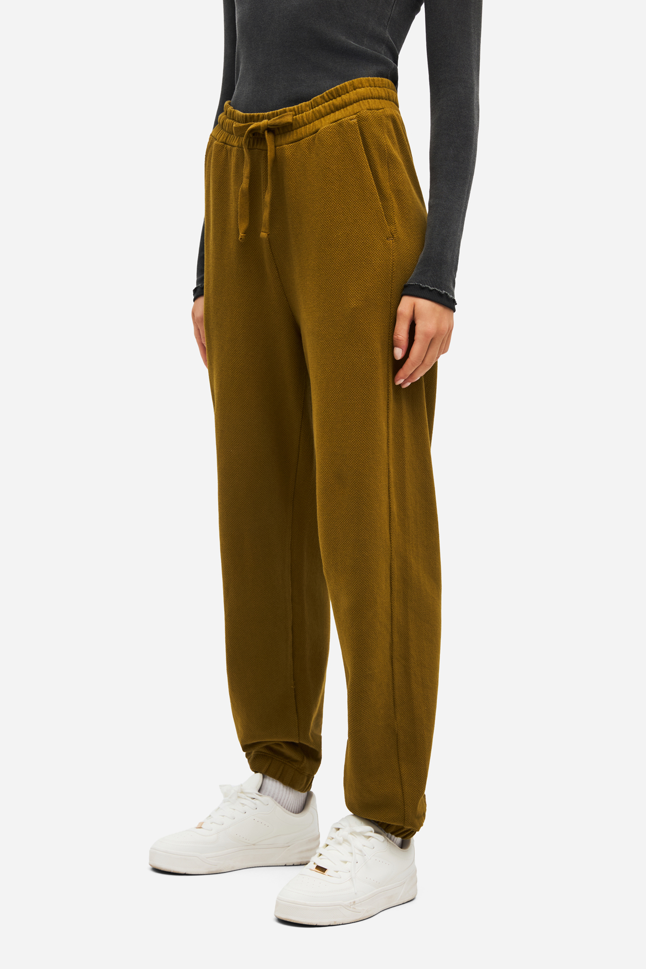 PIQUET FLEECE SWEATPANTS