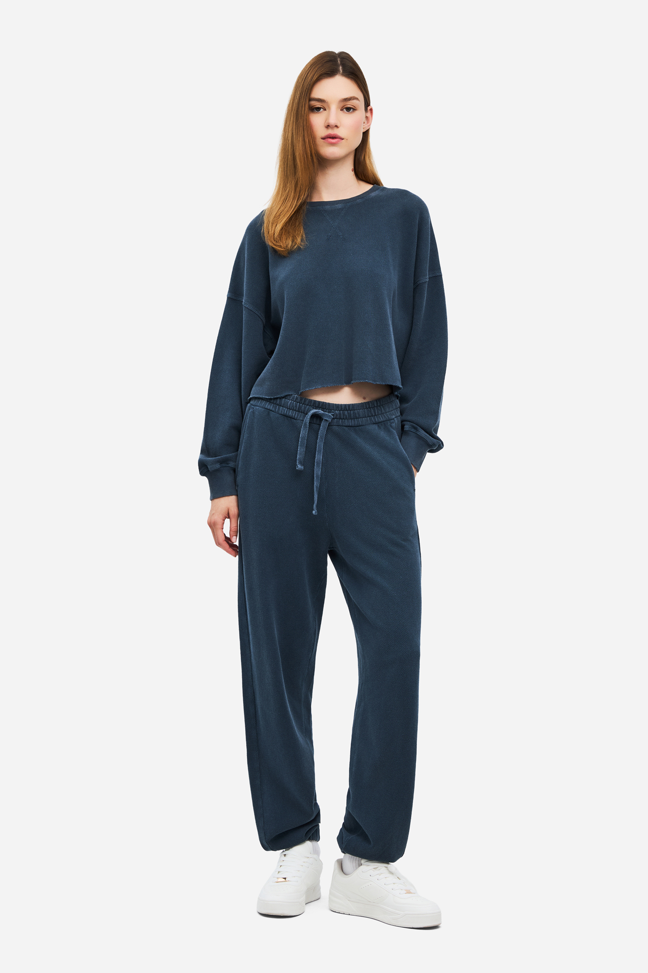 PIQUET FLEECE SWEATPANTS