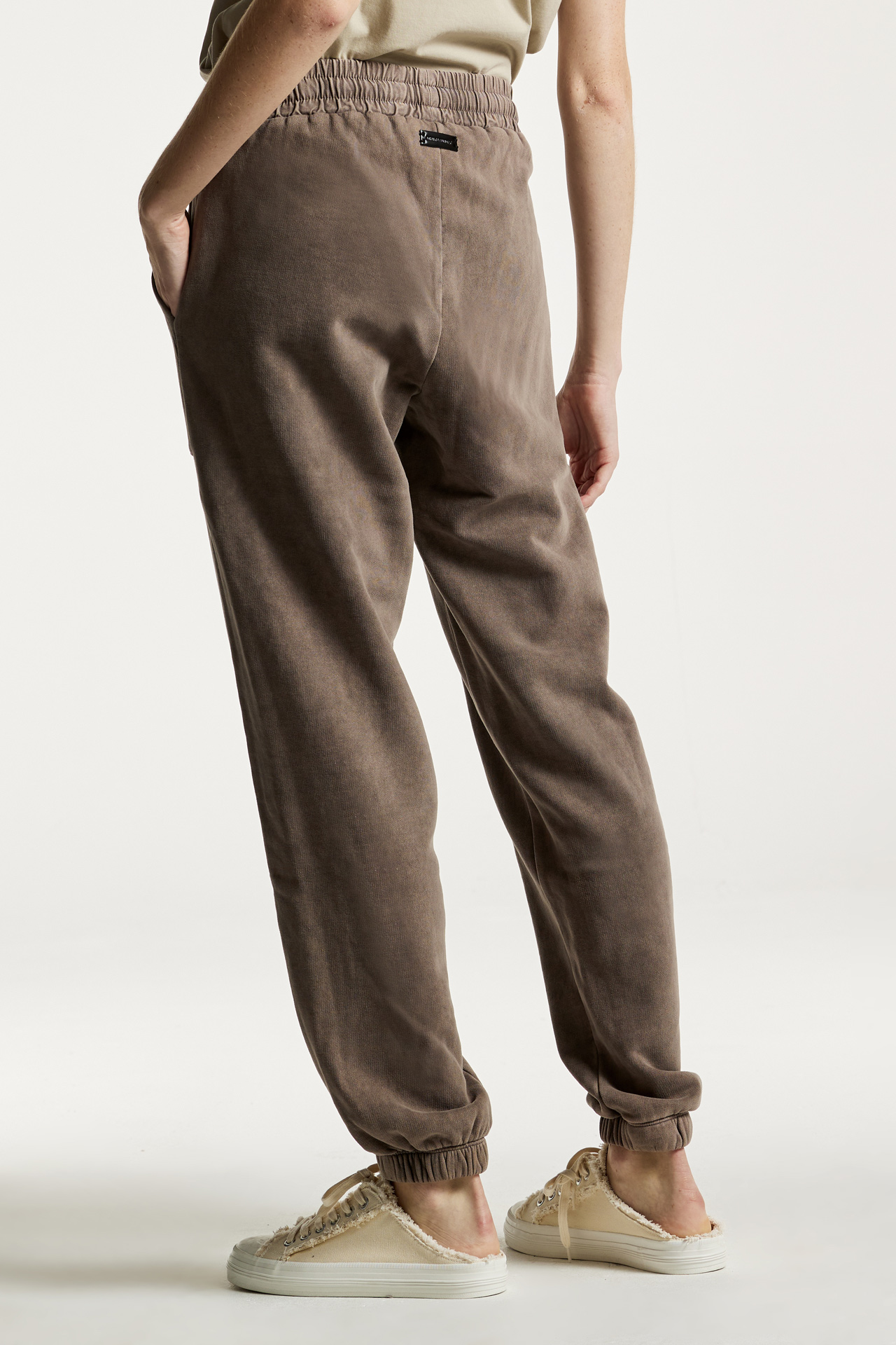 Mixed Fabric Detail Sweatpants