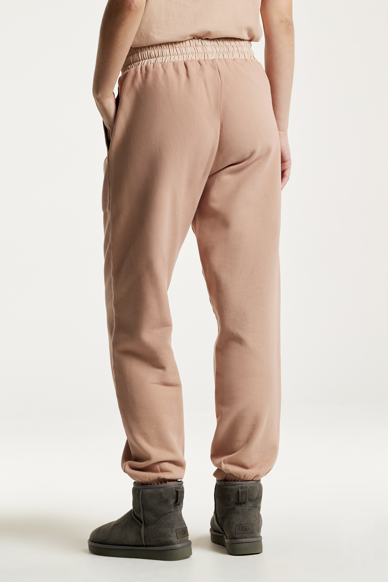 Mixed Fabric Detail Sweatpants