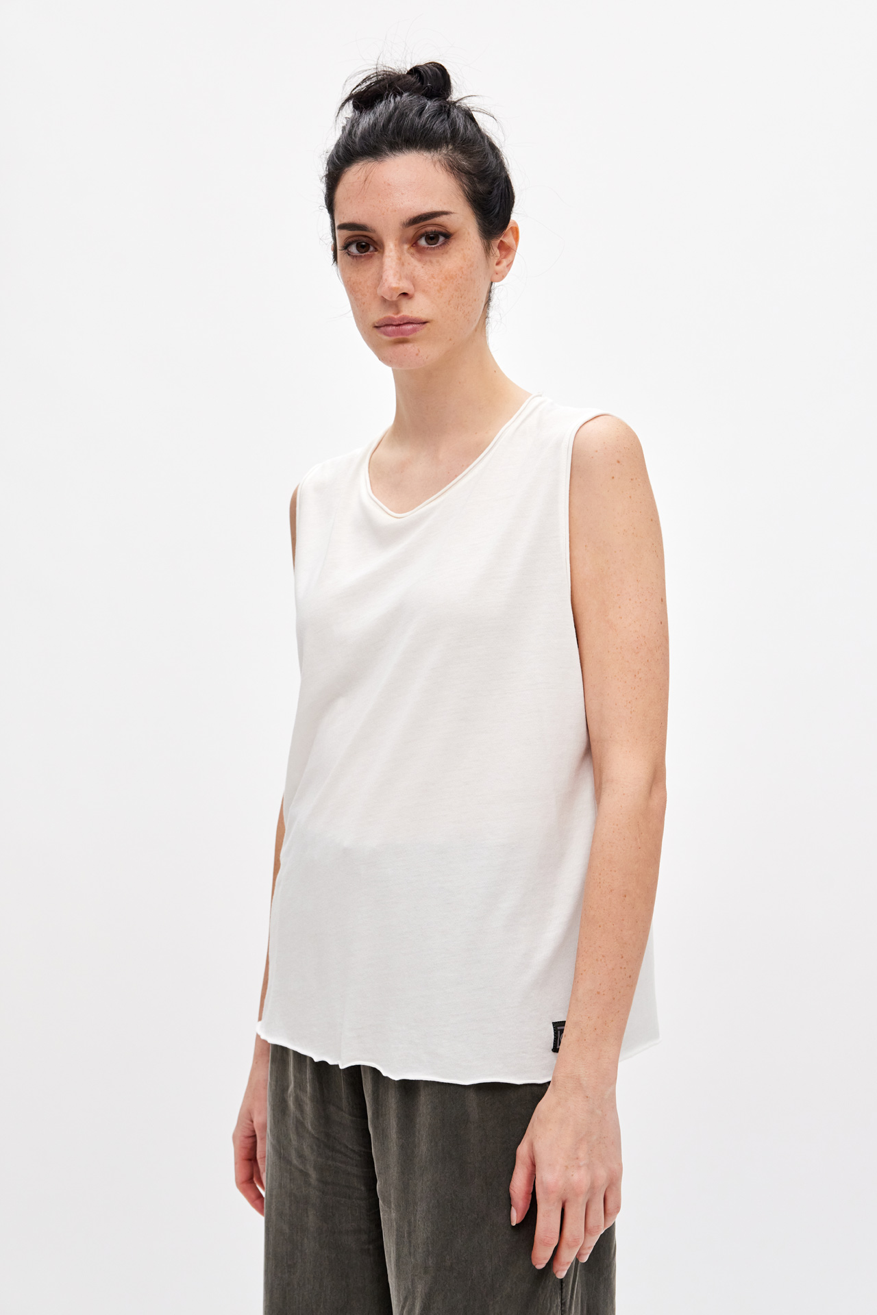 Cropped Shoulder T-Shirt