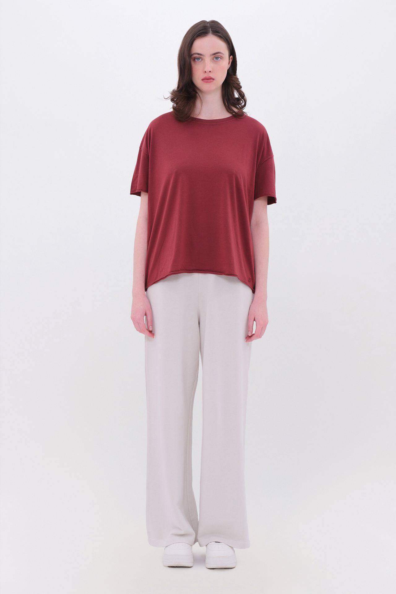 OVERSIZED T-SHIRT WITH RAW EDGES