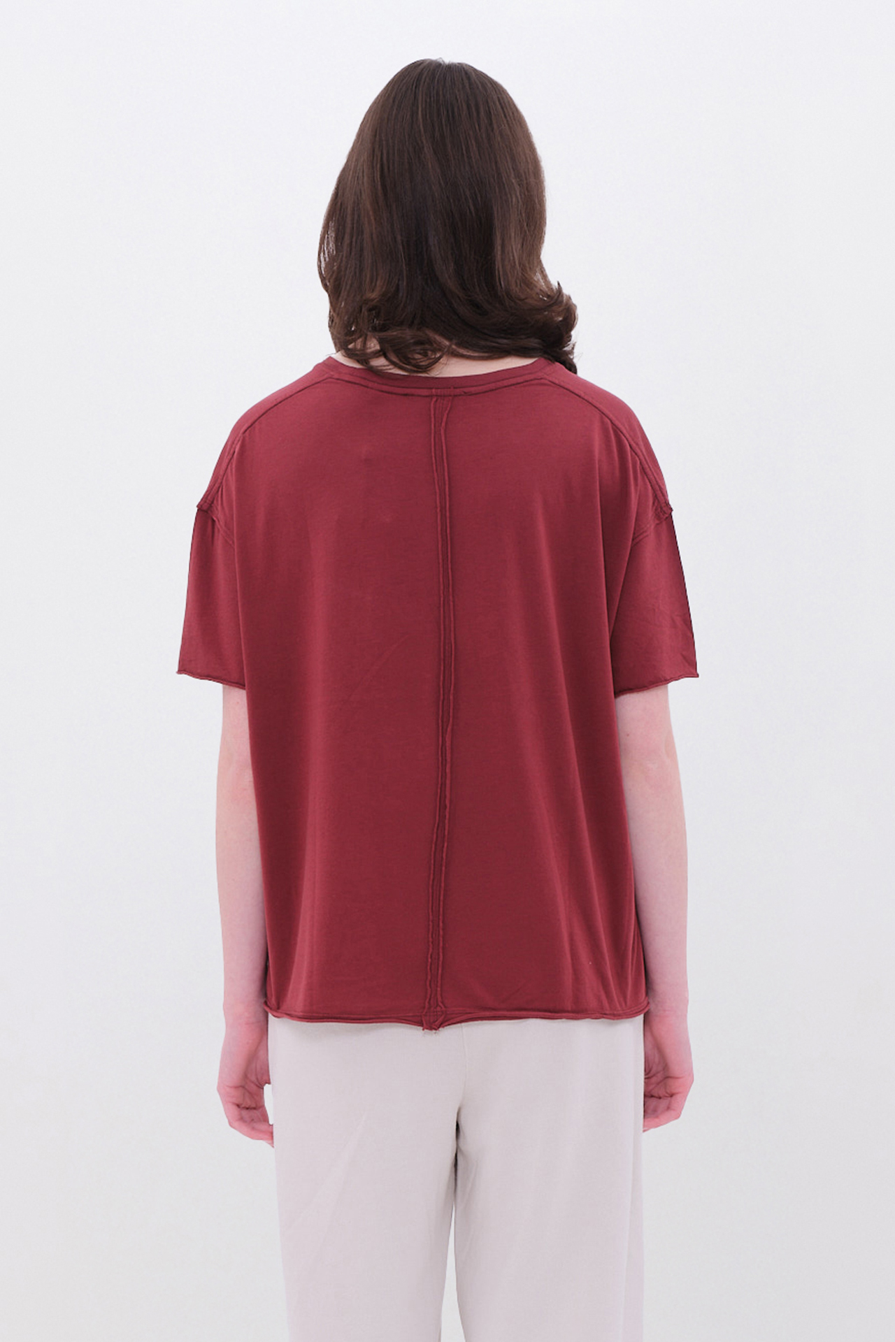 OVERSIZED T-SHIRT WITH RAW EDGES