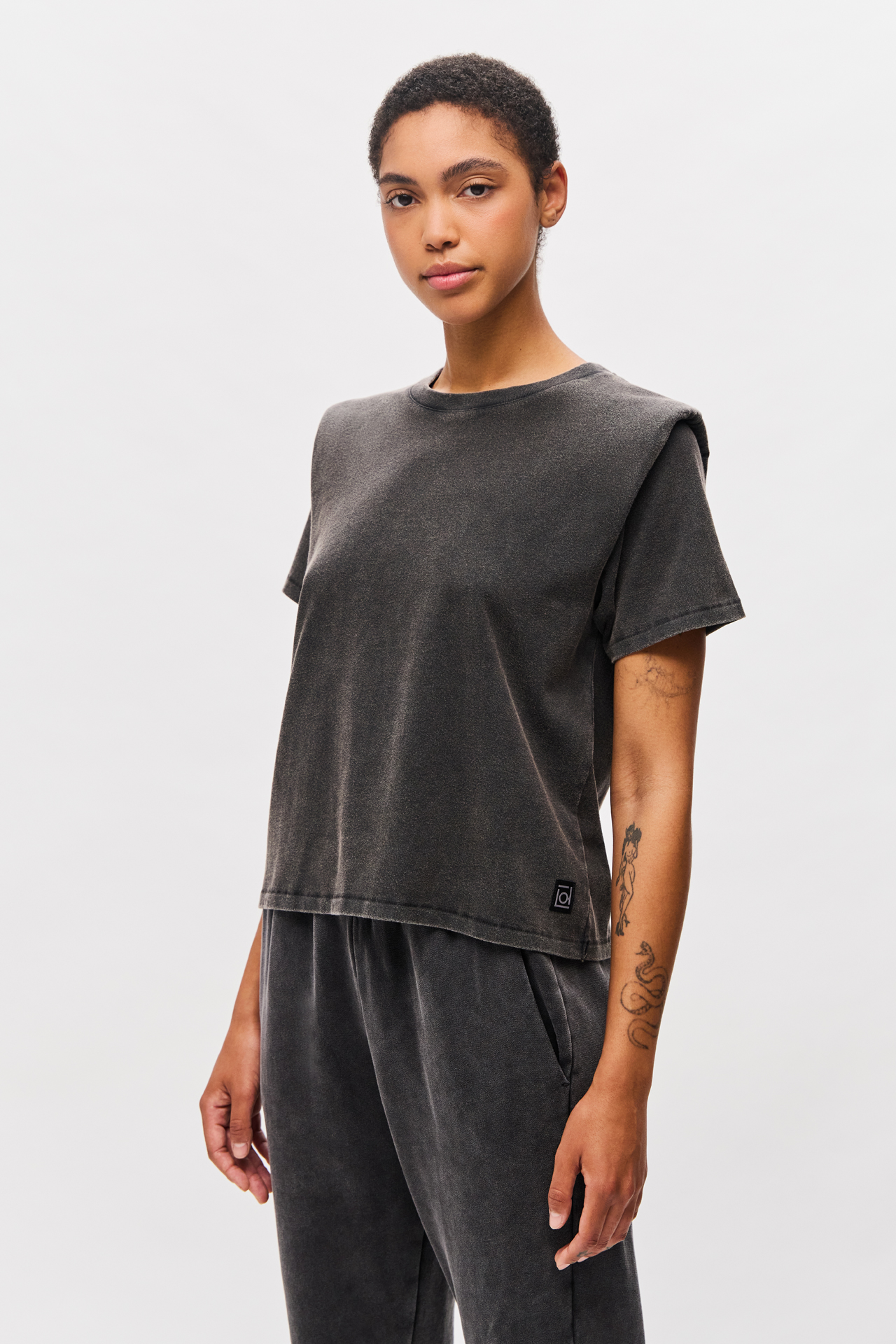 T-SHIRT WITH SHOULDER DETAIL