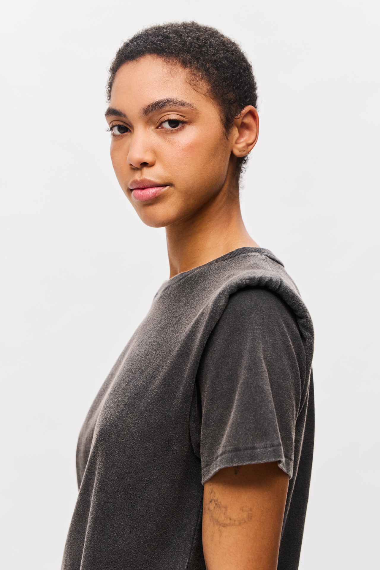T-SHIRT WITH SHOULDER DETAIL