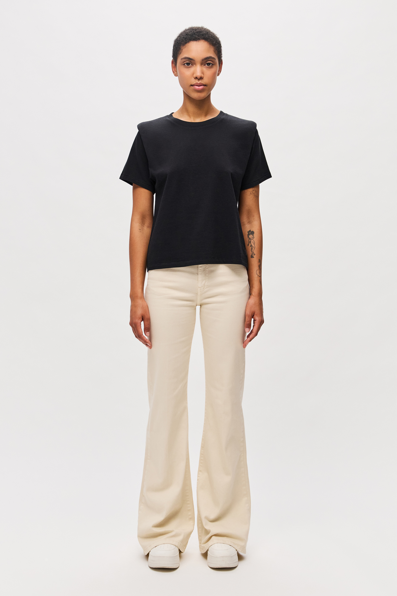 T-SHIRT WITH SHOULDER DETAIL