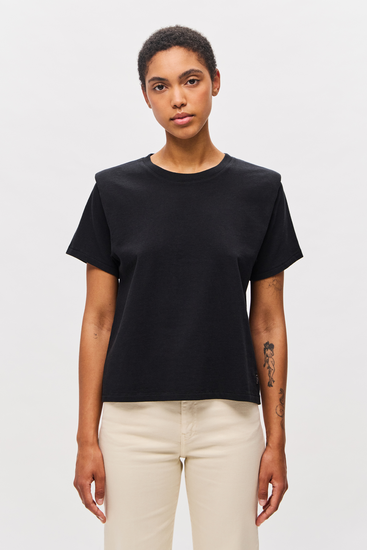 T-SHIRT WITH SHOULDER DETAIL
