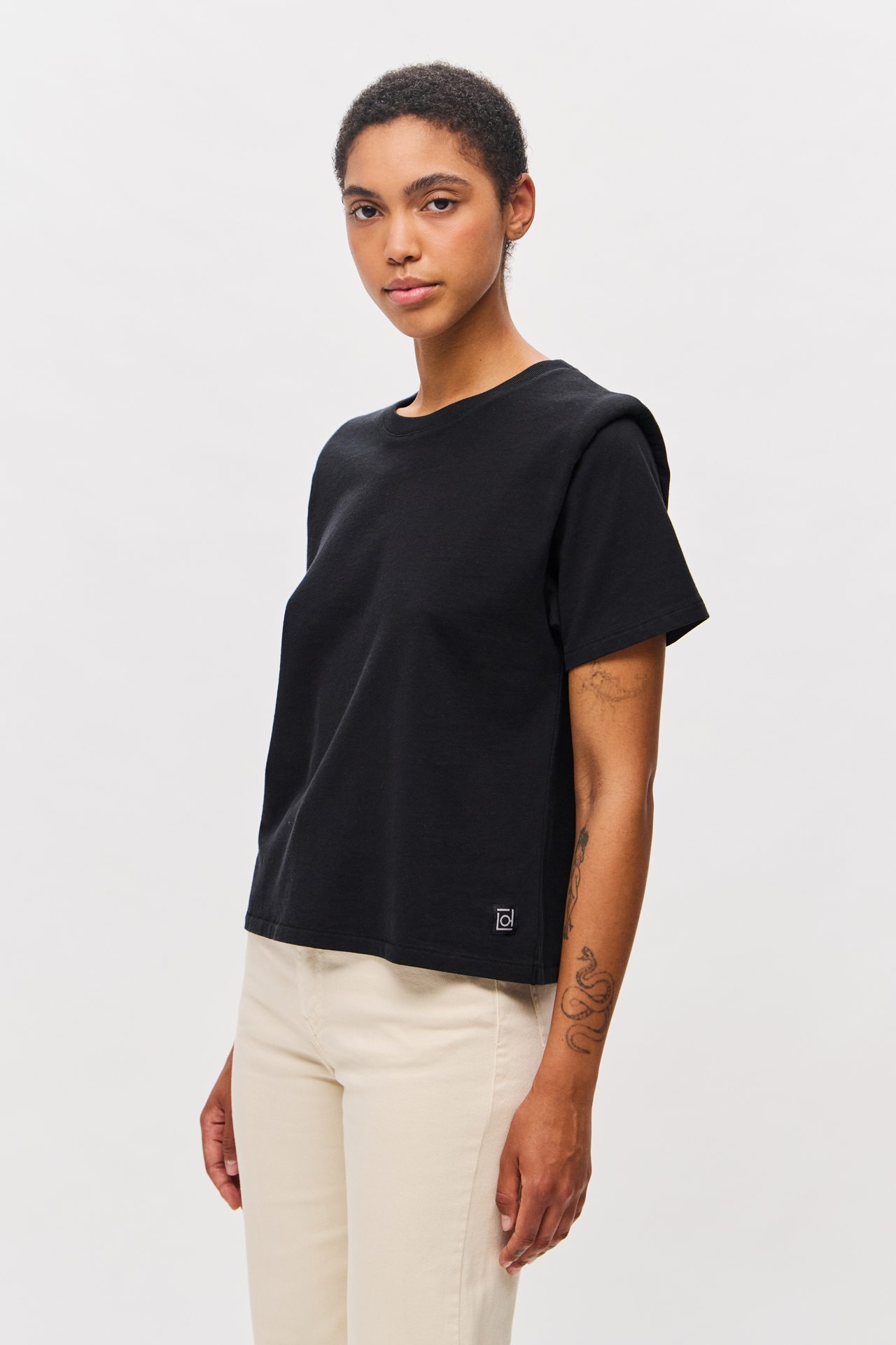 T-SHIRT WITH SHOULDER DETAIL