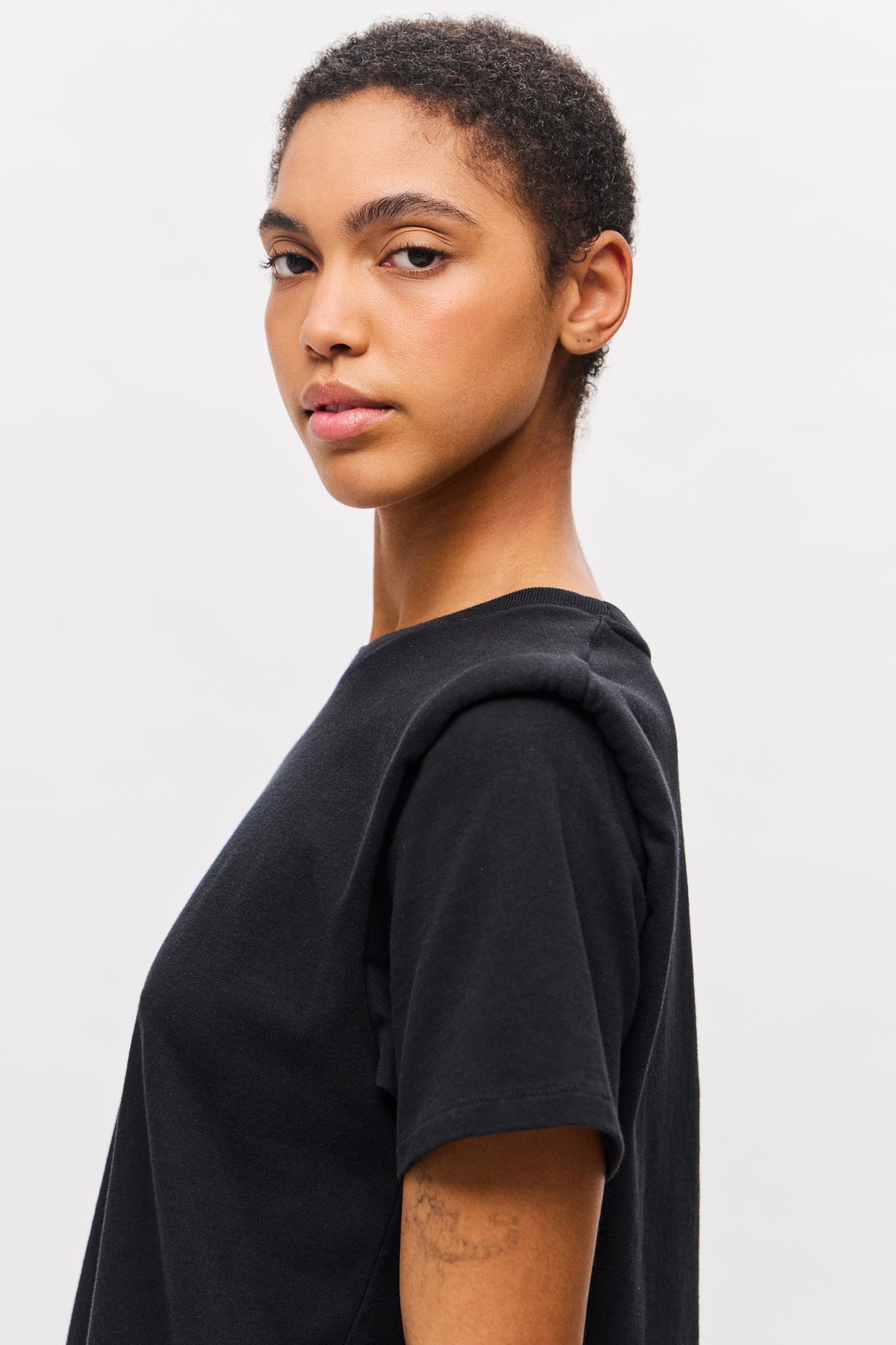 T-SHIRT WITH SHOULDER DETAIL
