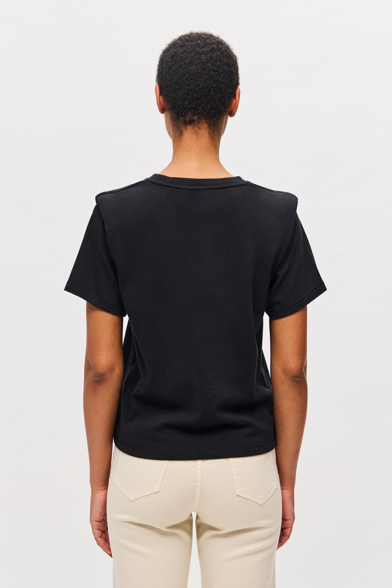 T-SHIRT WITH SHOULDER DETAIL