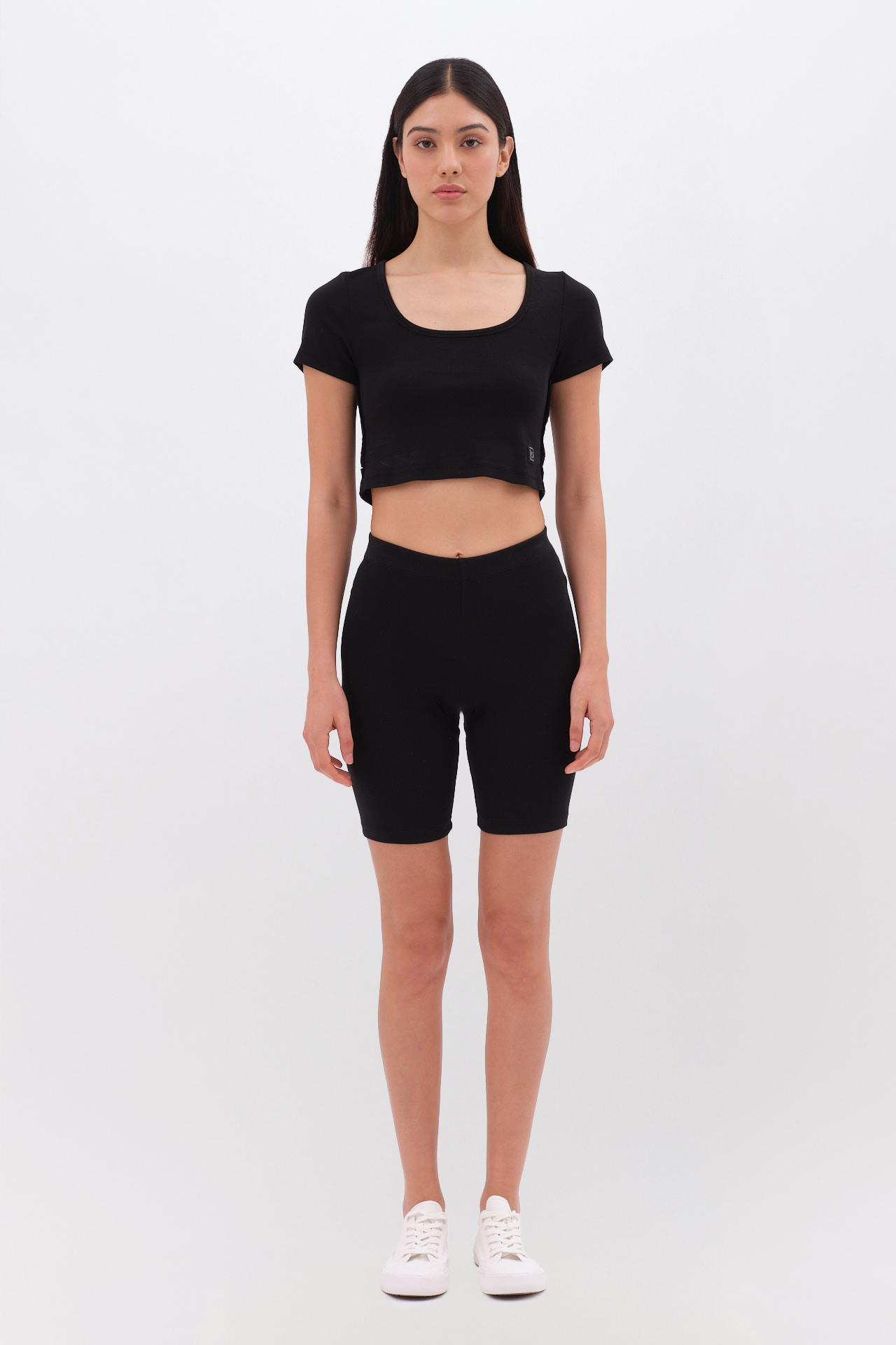 RIB CROPPED T-SHIRT