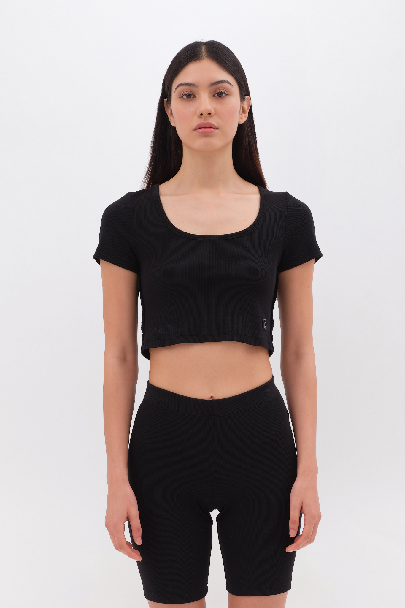 RIB CROPPED T-SHIRT