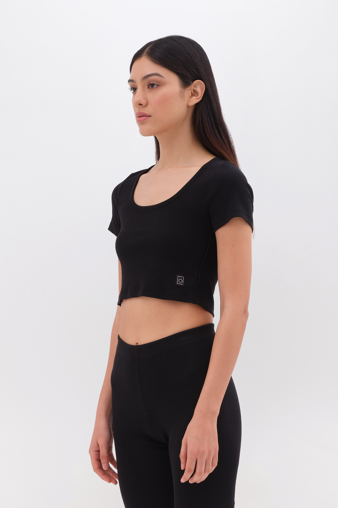 RIB CROPPED T-SHIRT