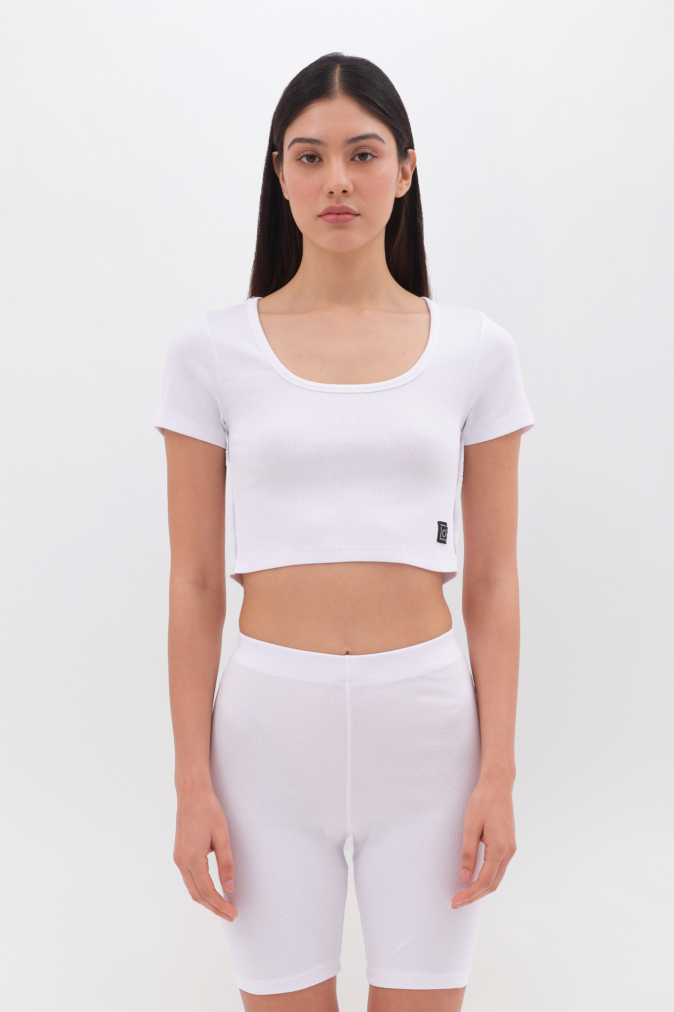 RIB CROPPED T-SHIRT