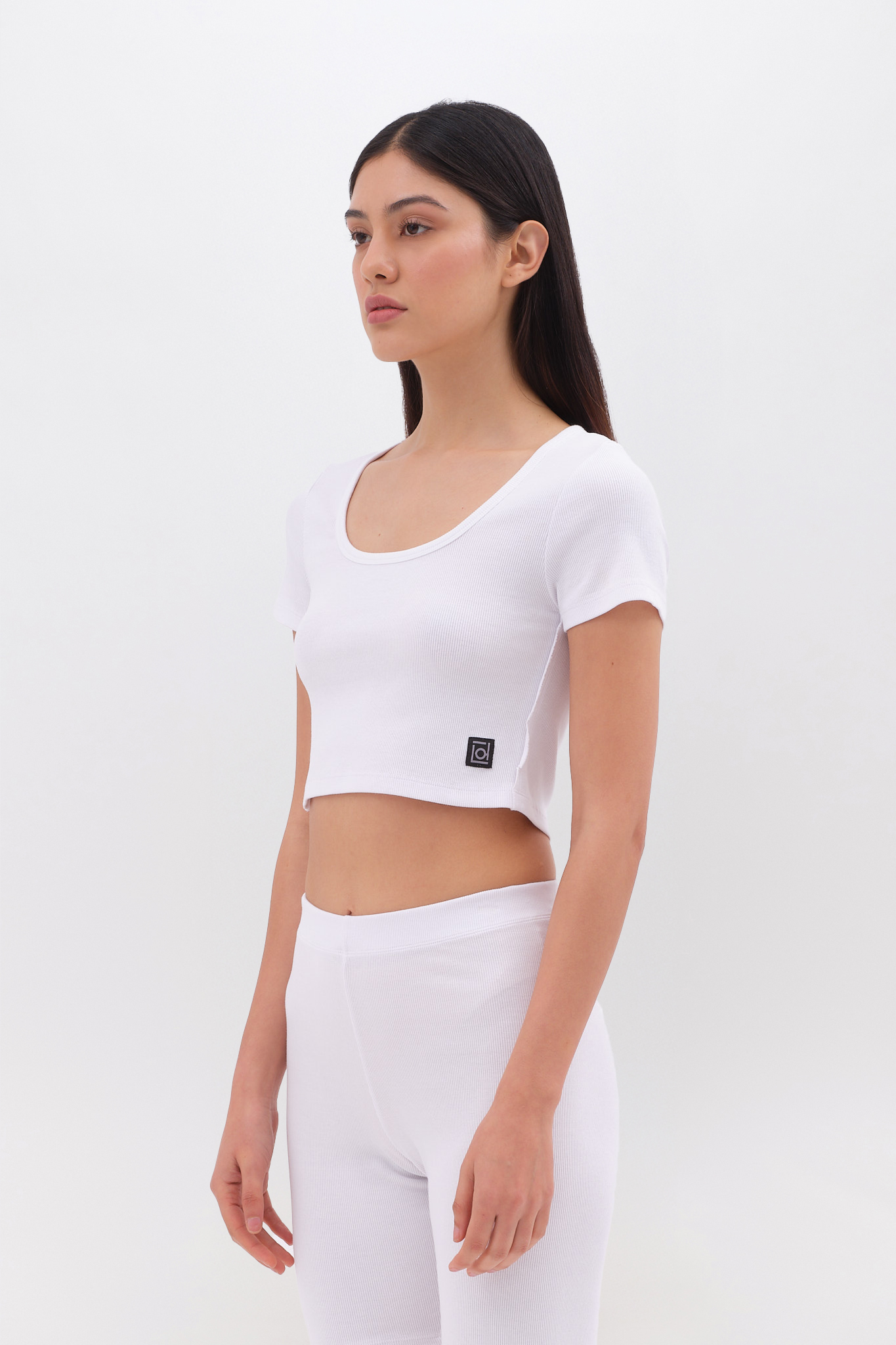 RIB CROPPED T-SHIRT