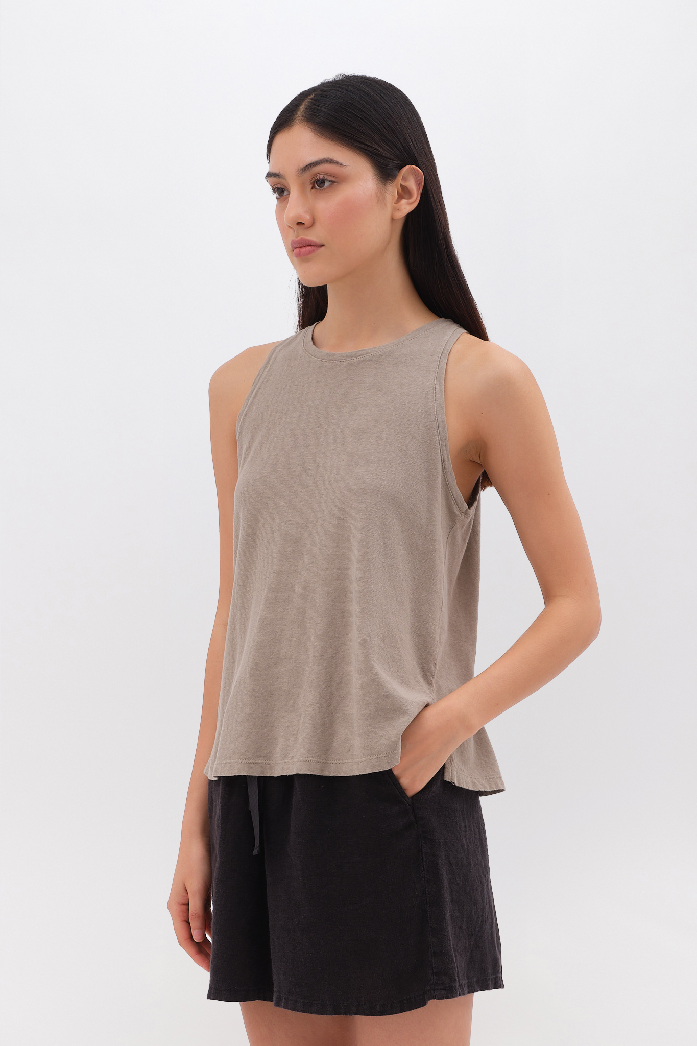Tank Top With Side Slits