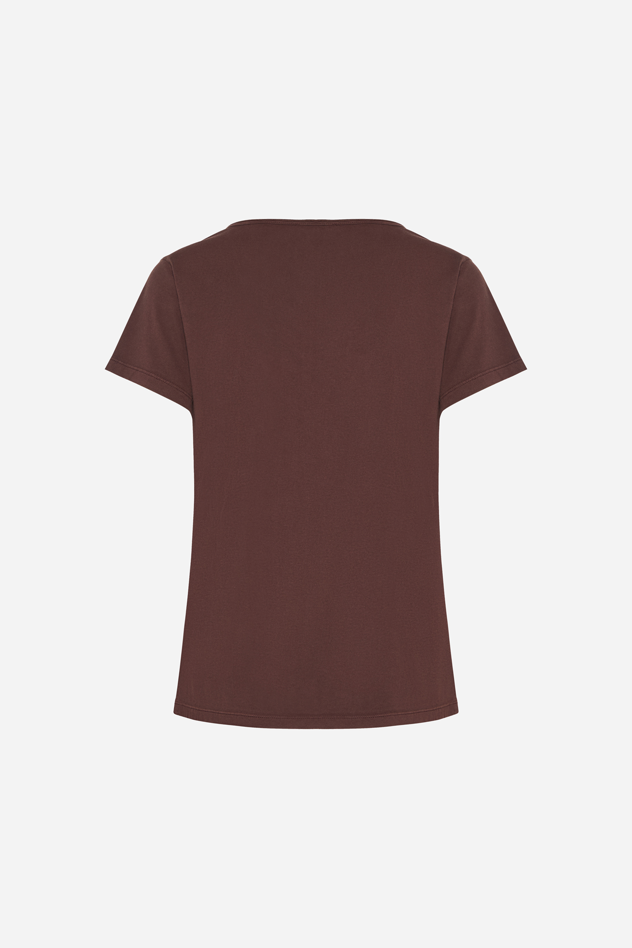 V-NECK T-SHIRT WITH PIPING