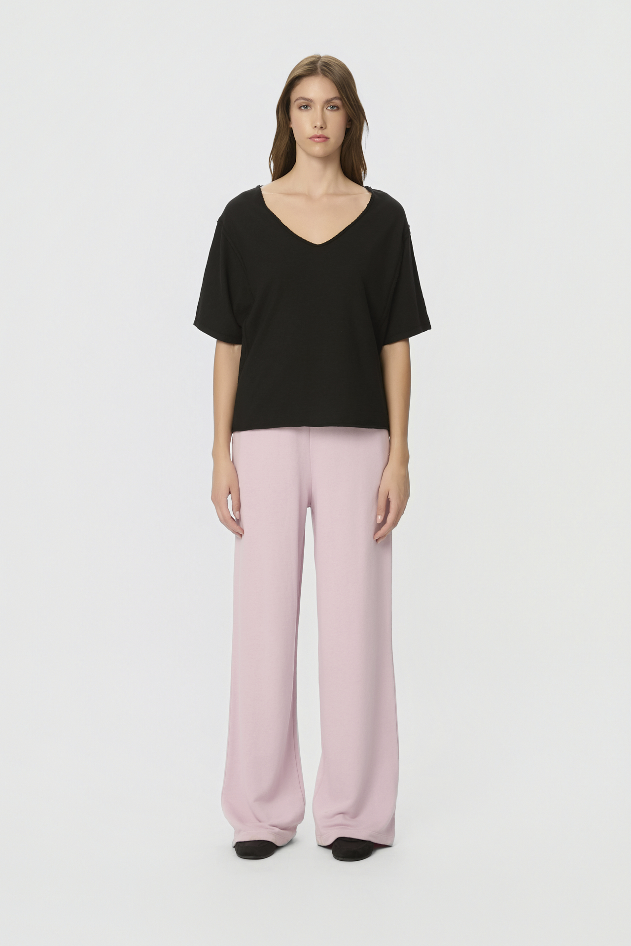 SLUB T-SHIRT WITH RAW EDGES