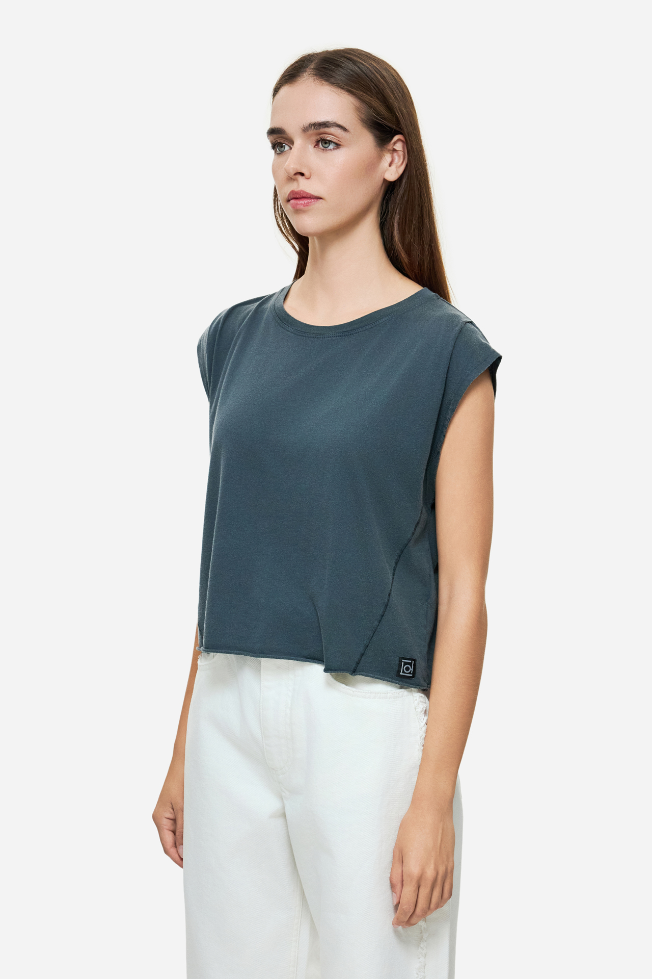 BOXY T-SHIRT WITH SLEEVE DETAIL