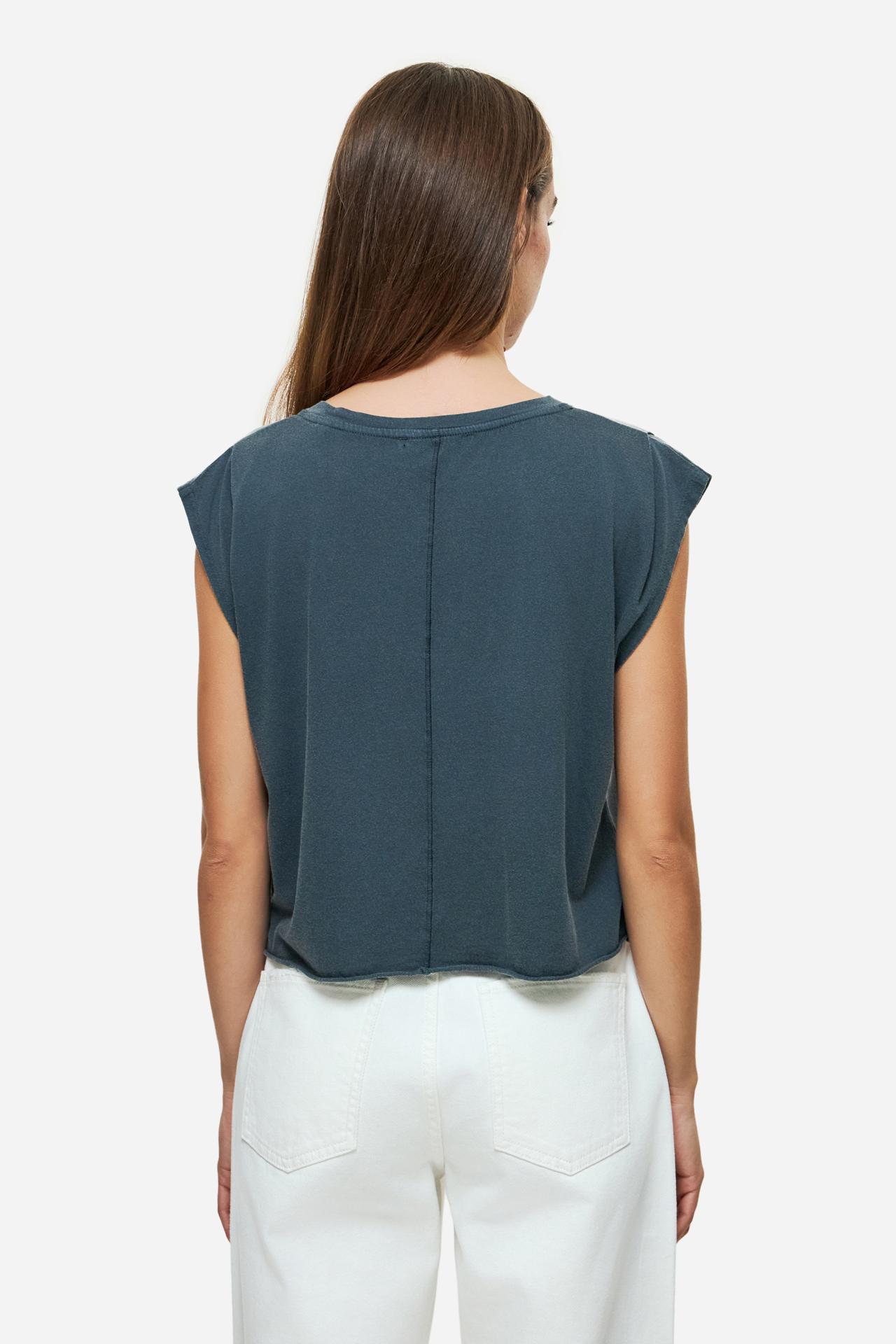 BOXY T-SHIRT WITH SLEEVE DETAIL