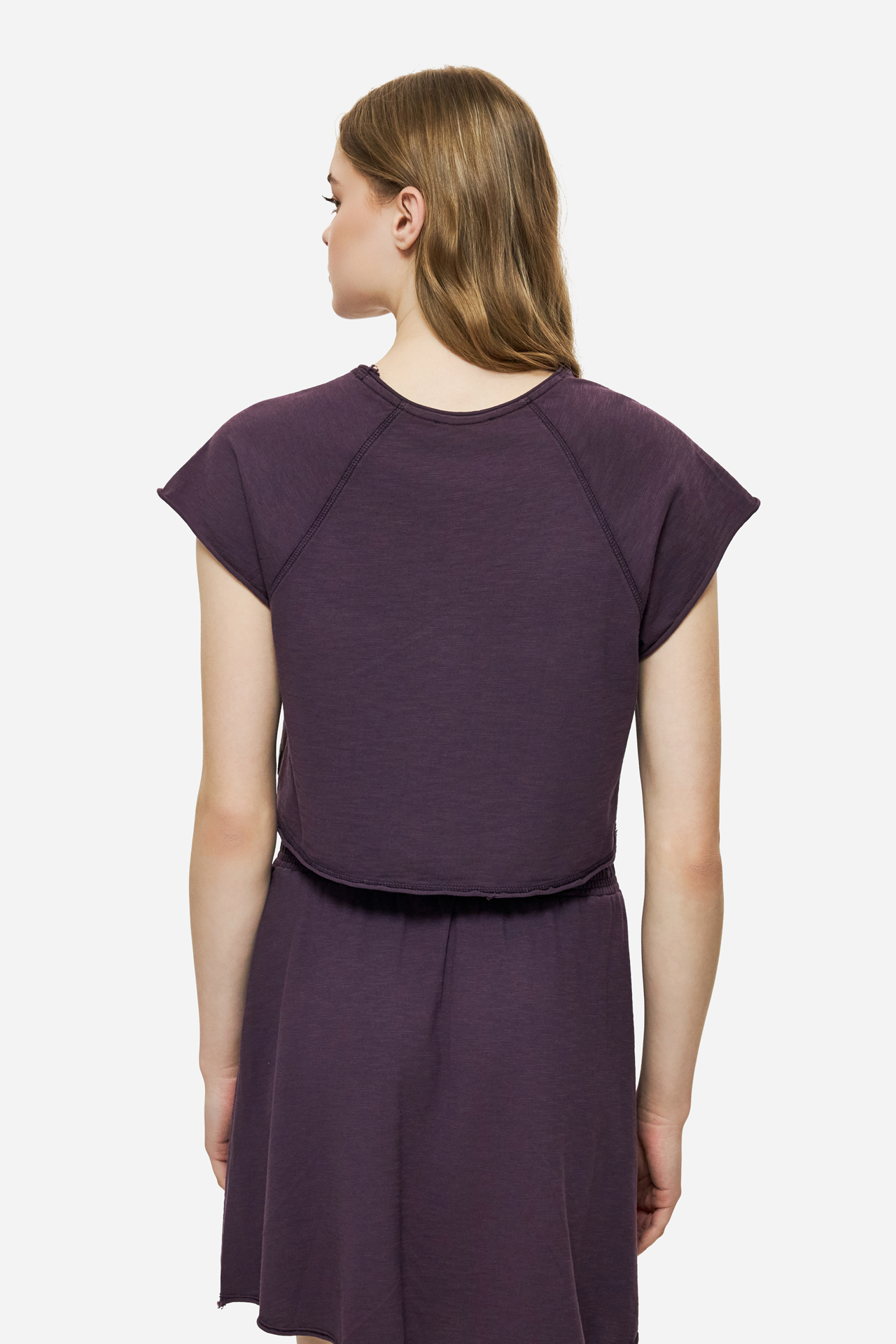 CROPPED SLUB T-SHIRT