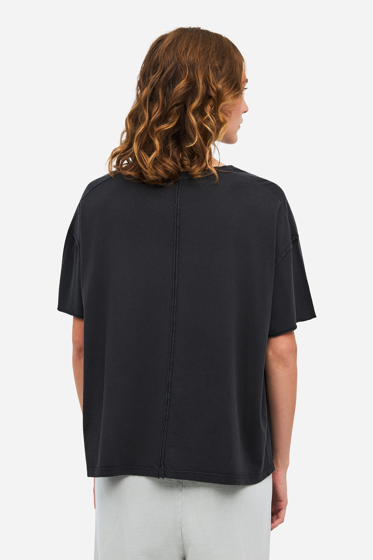 OVERSIZED T-SHIRT WITH RAW EDGES