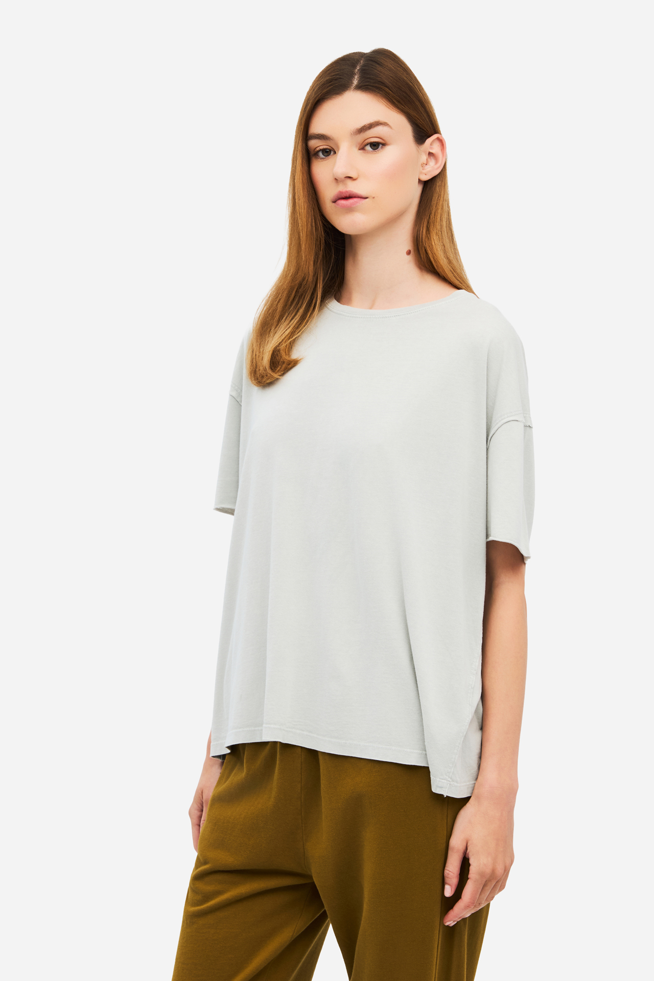 OVERSIZED T-SHIRT WITH RAW EDGES