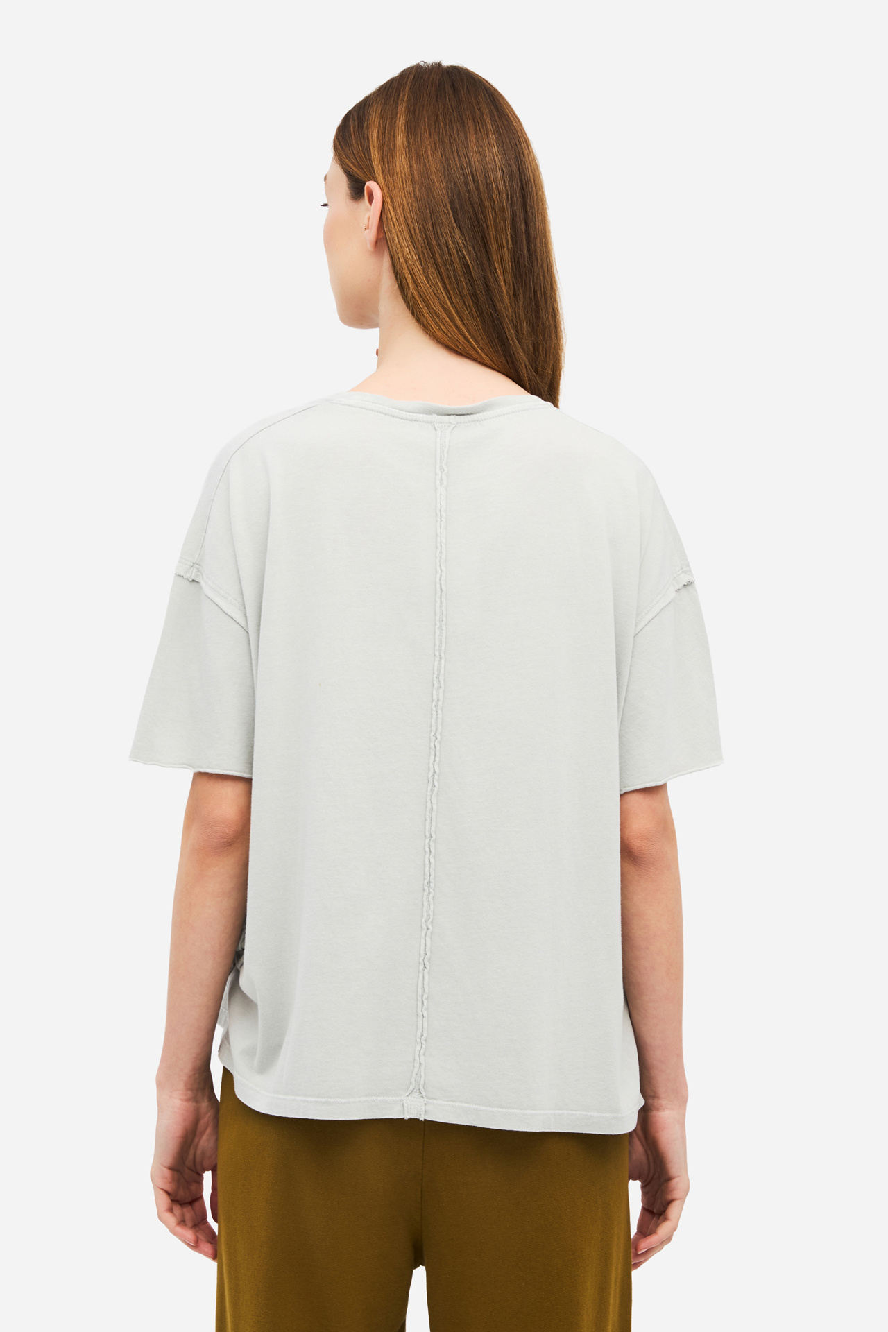 OVERSIZED T-SHIRT WITH RAW EDGES