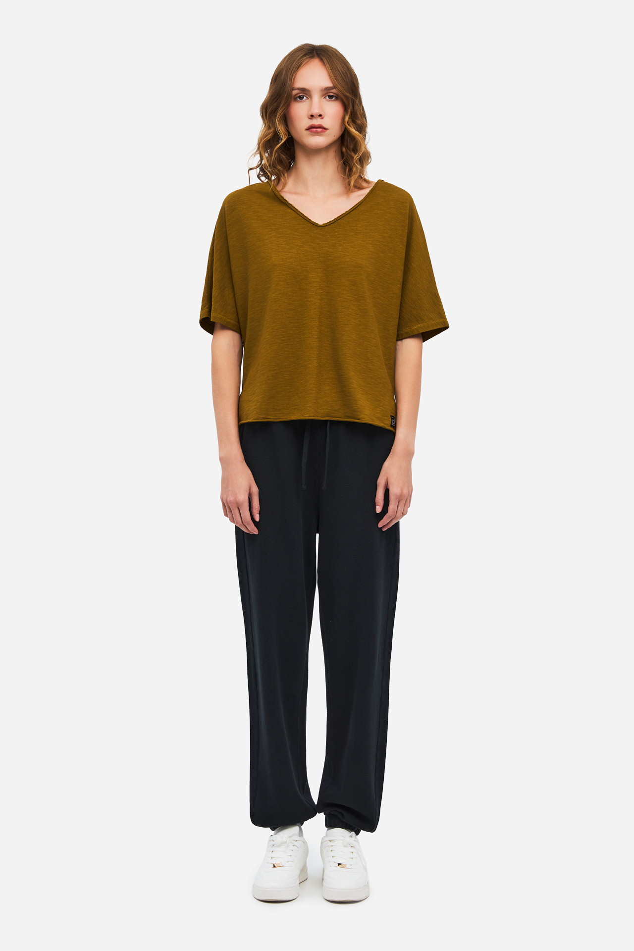 SLUB T-SHIRT WITH RAW EDGES