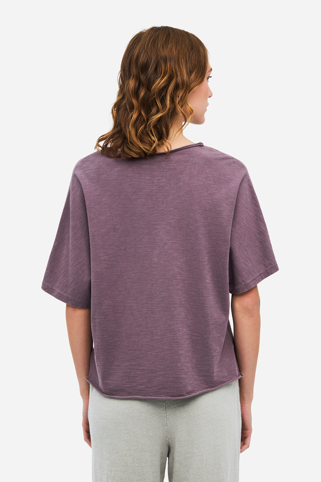 SLUB T-SHIRT WITH RAW EDGES