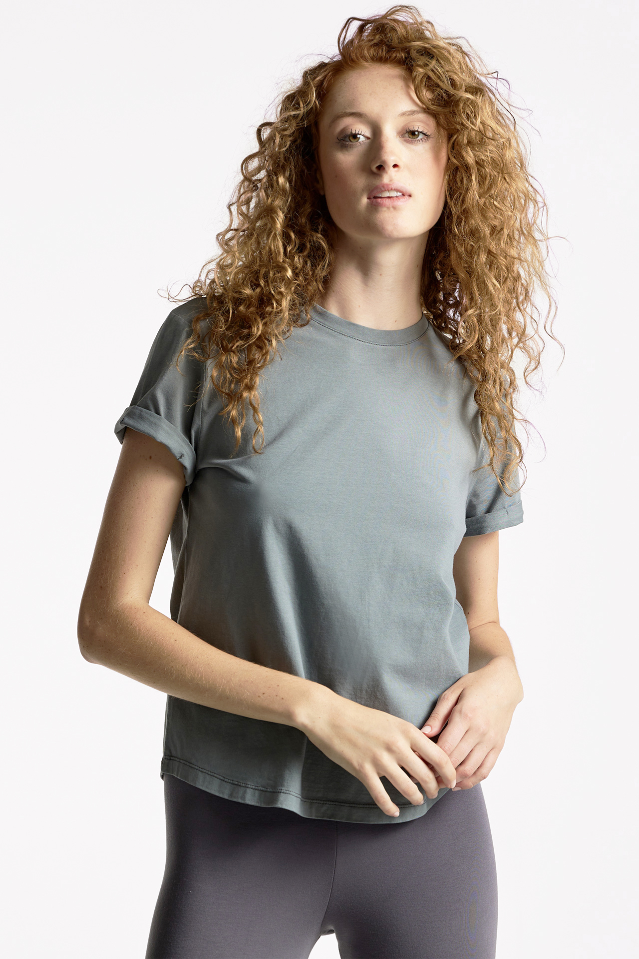 Curved Hem T-Shirt