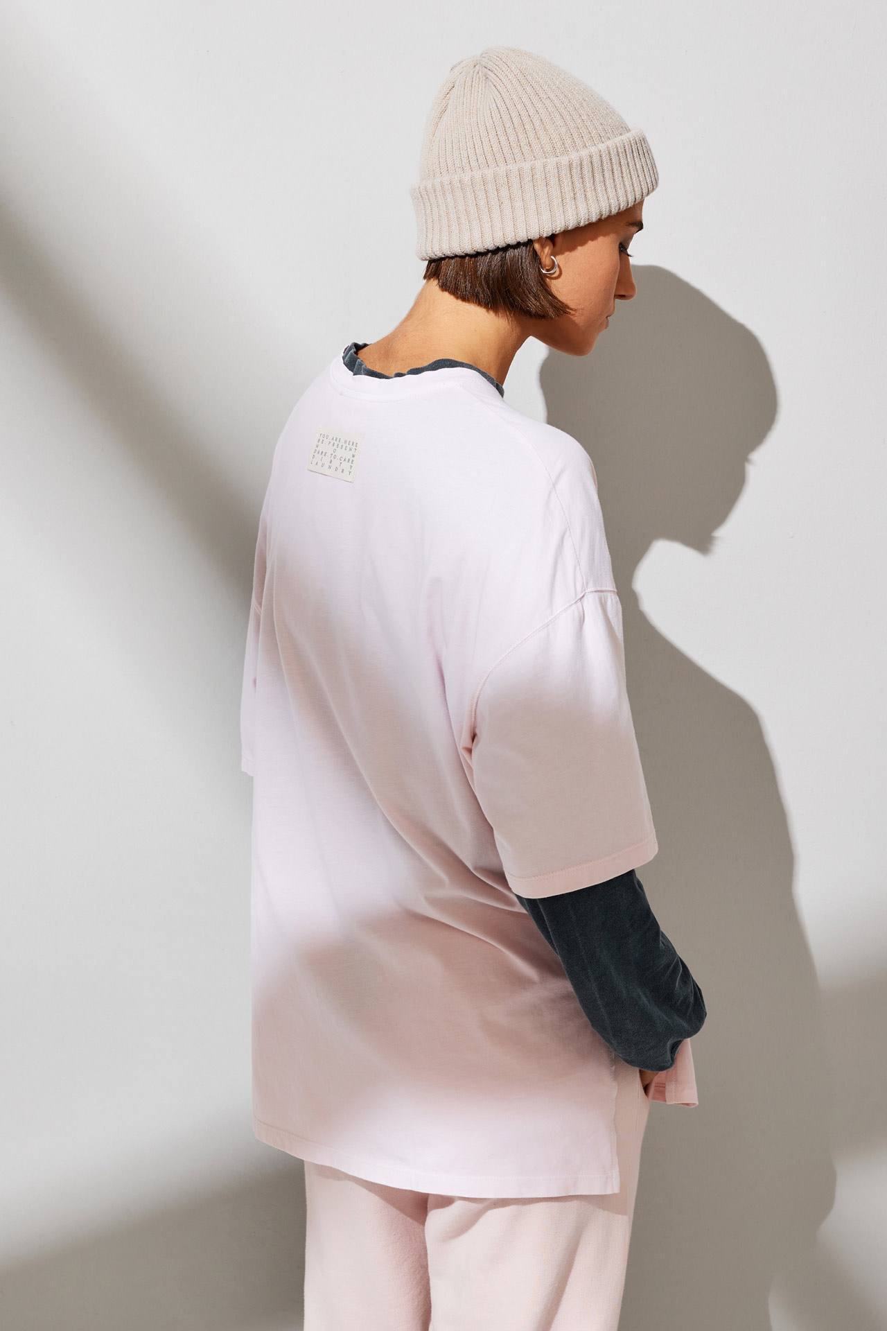 ORGANIC OVERSIZE TEE WITH SIDE SLITS