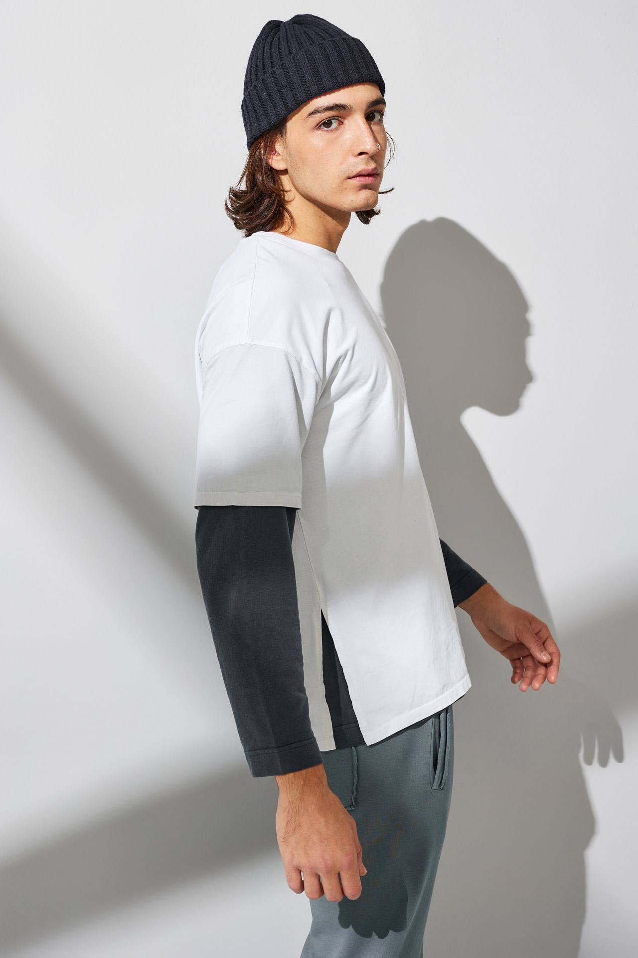 ORGANIC OVERSIZE TEE WITH SIDE SLITS