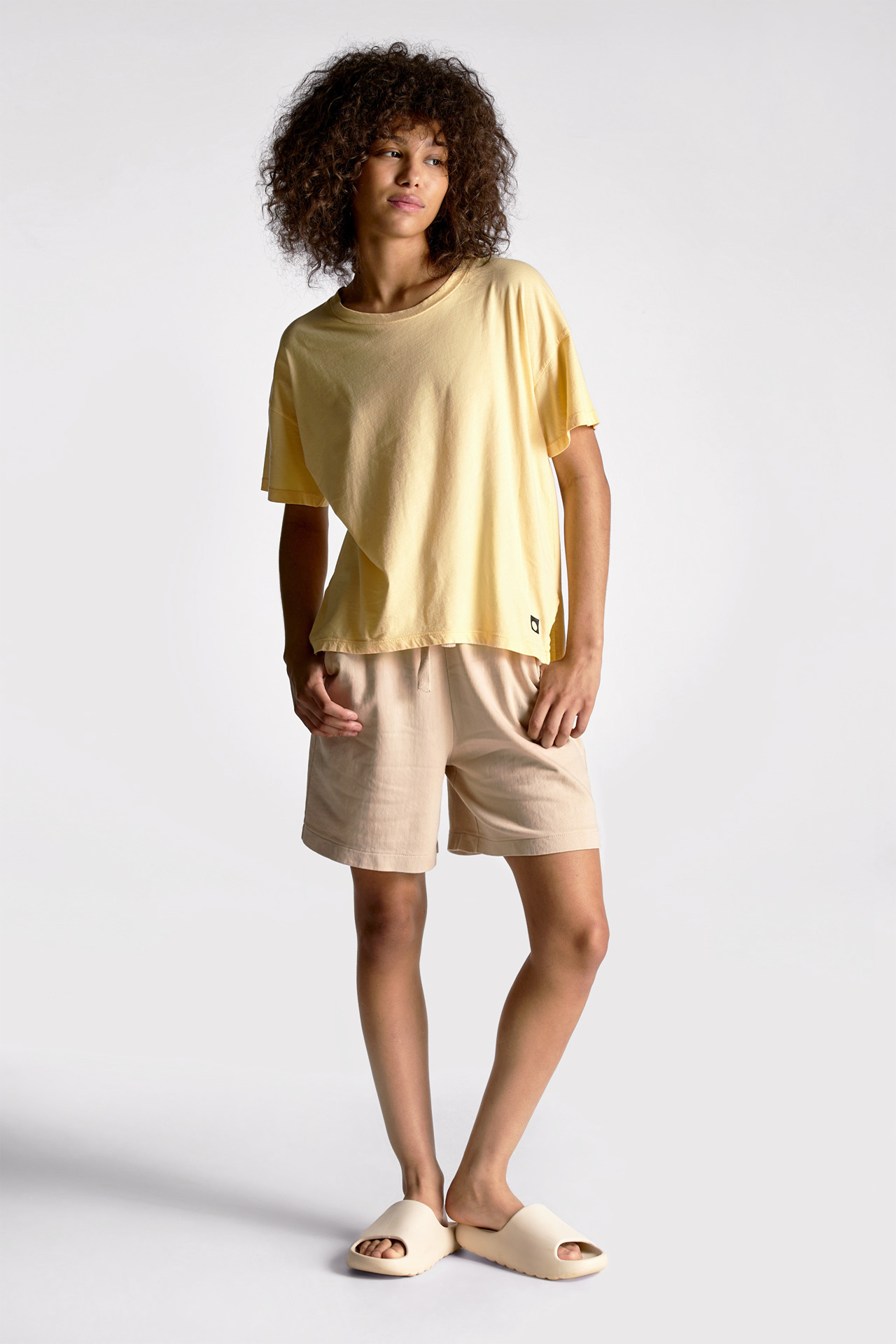 Side Slit Boxy Short Sleeve