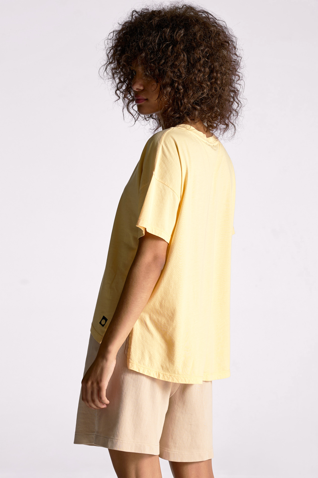 Side Slit Boxy Short Sleeve