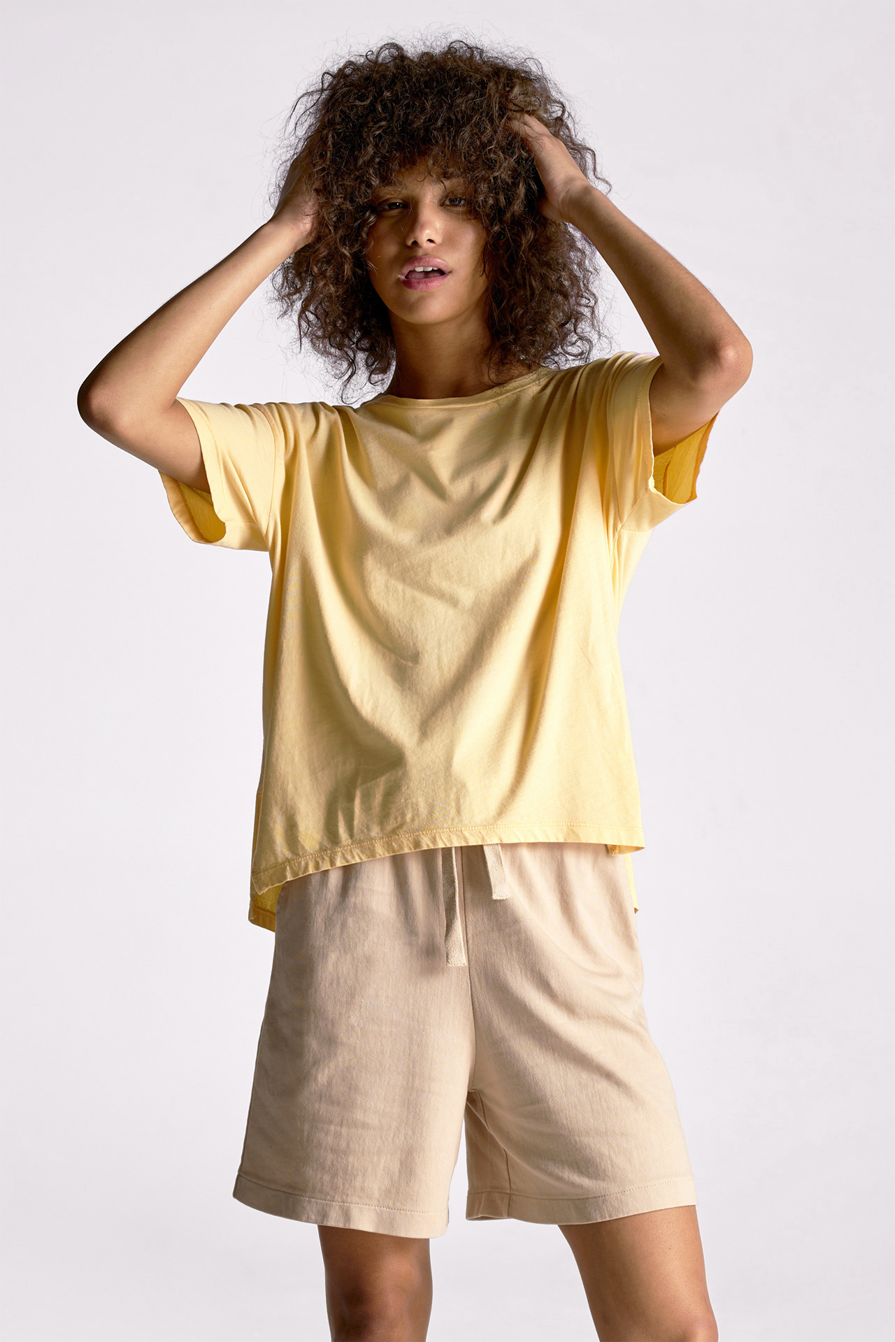 Side Slit Boxy Short Sleeve