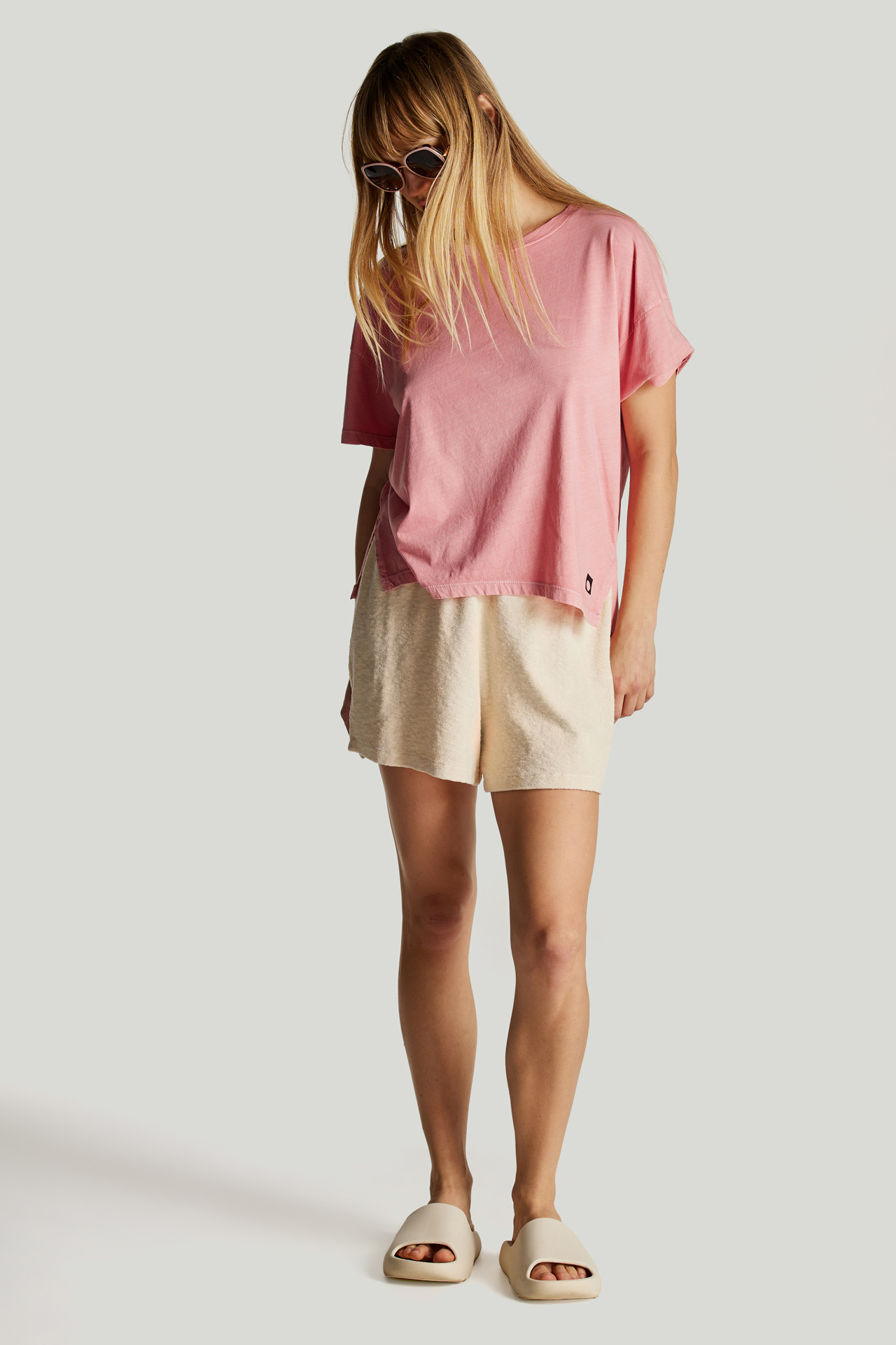 Side Slit Boxy Short Sleeve