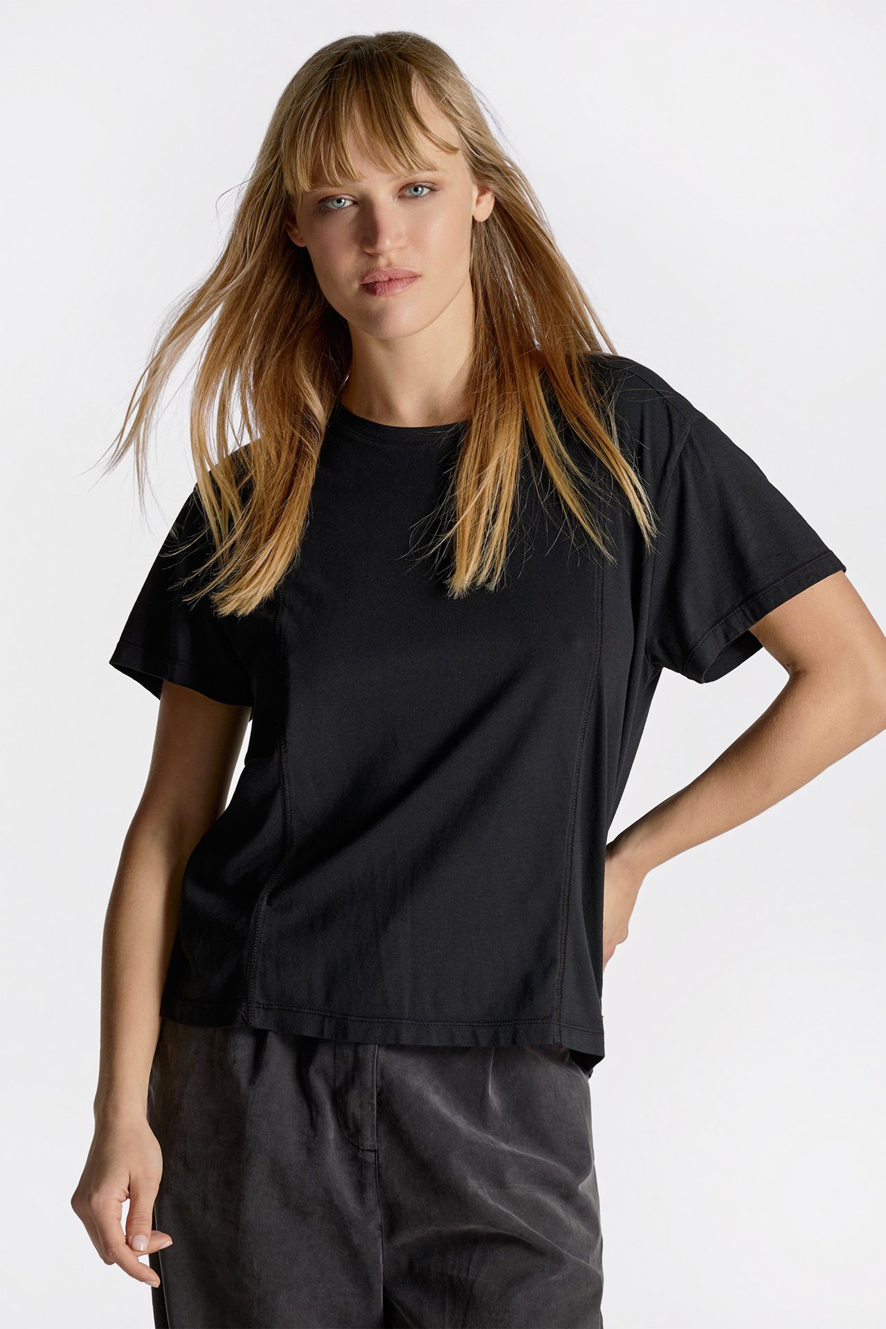 Stitch Detail Short Sleeve