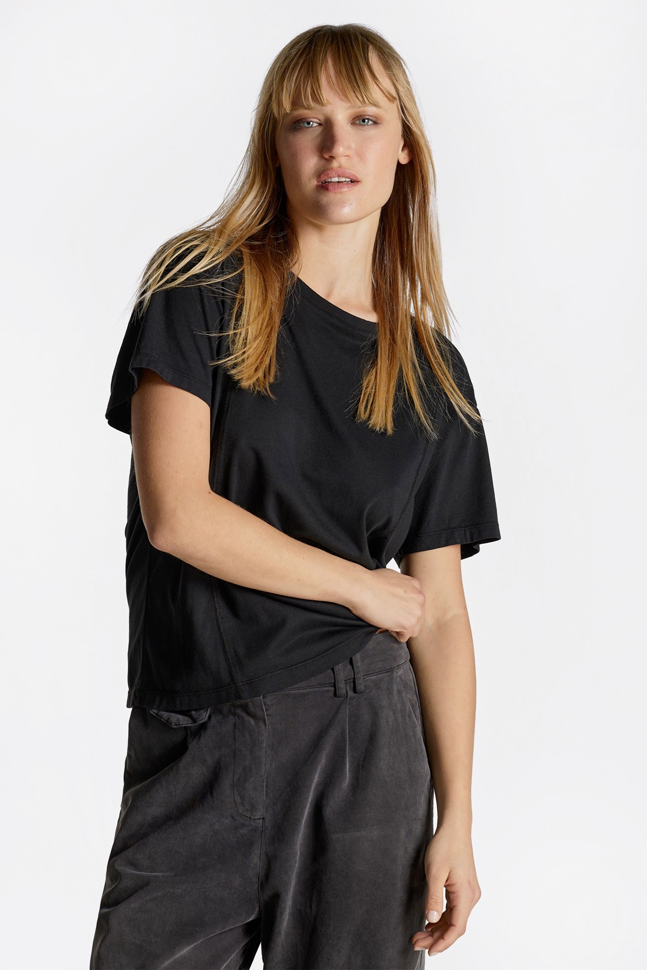 Stitch Detail Short Sleeve